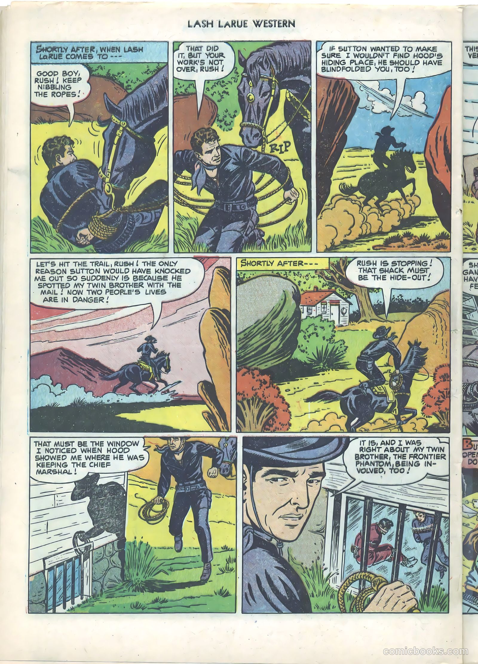 Lash LaRue Western #21 (1951) — page 32 of 36