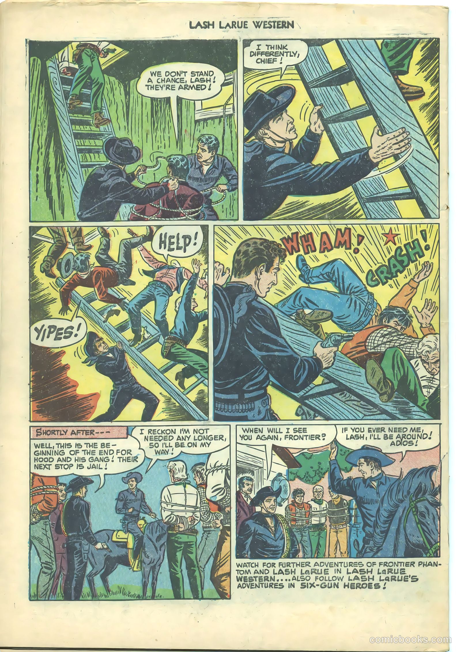 Lash LaRue Western #21 (1951) — page 34 of 36