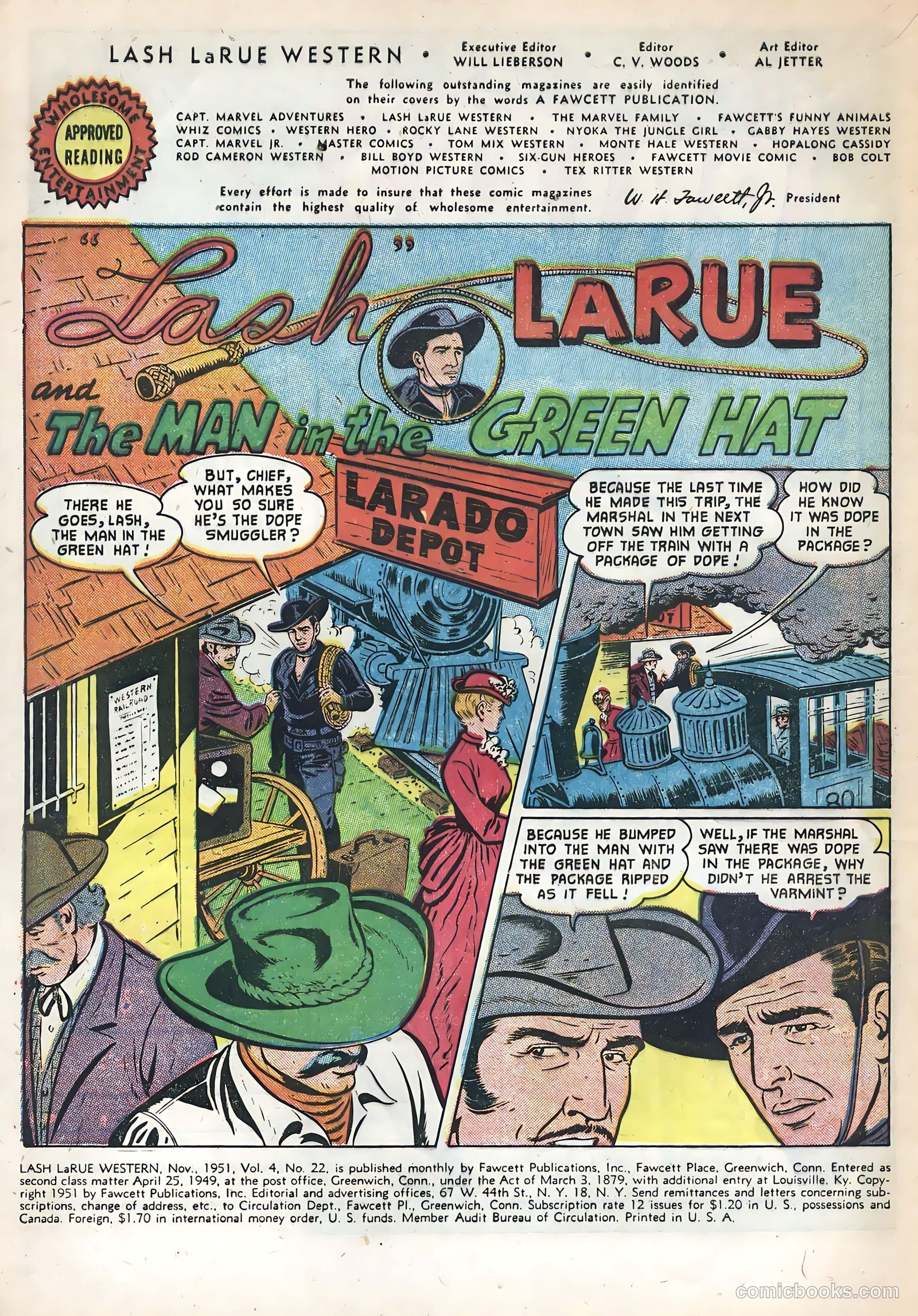 Lash LaRue Western #22 (1951) — page 4 of 36