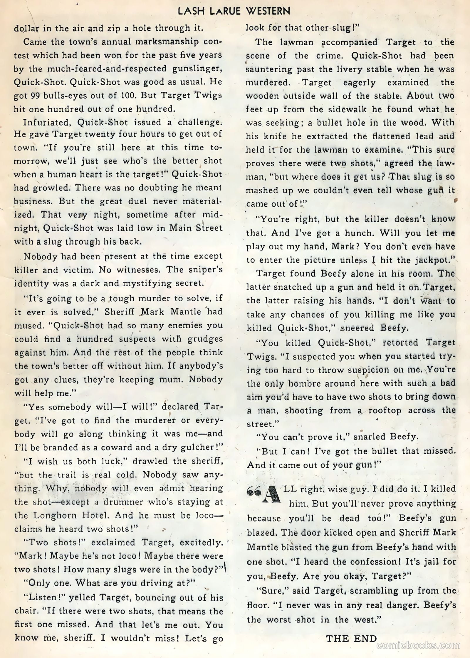 Lash LaRue Western #22 (1951) — page 17 of 36
