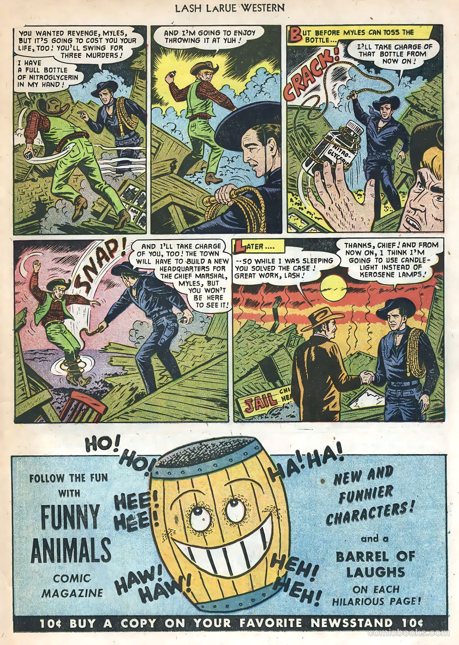 Lash LaRue Western #22 (1951) — page 23 of 36