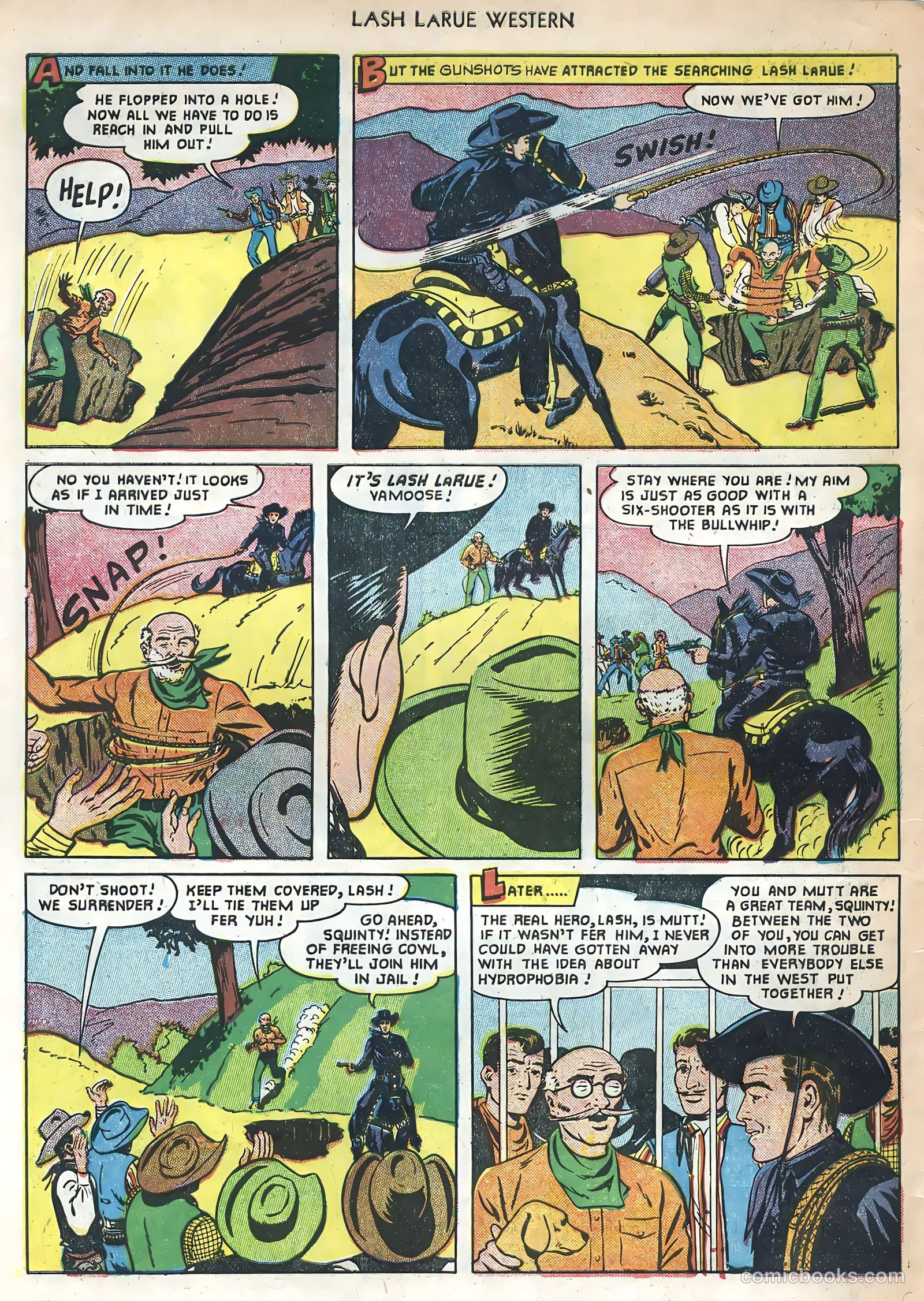 Lash LaRue Western #22 (1951) — page 34 of 36