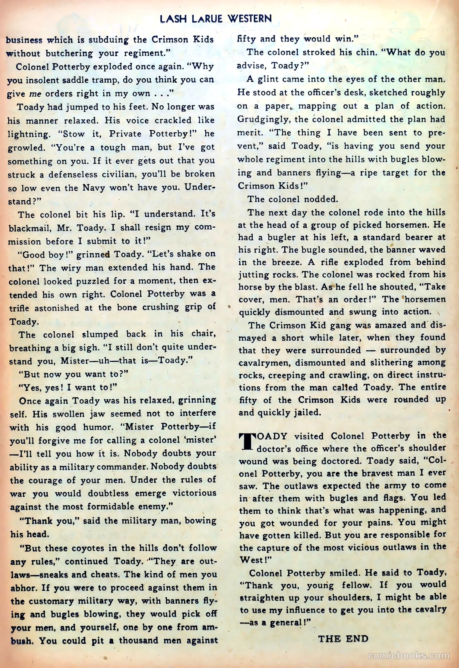 Lash LaRue Western #23 (1951) — page 16 of 36