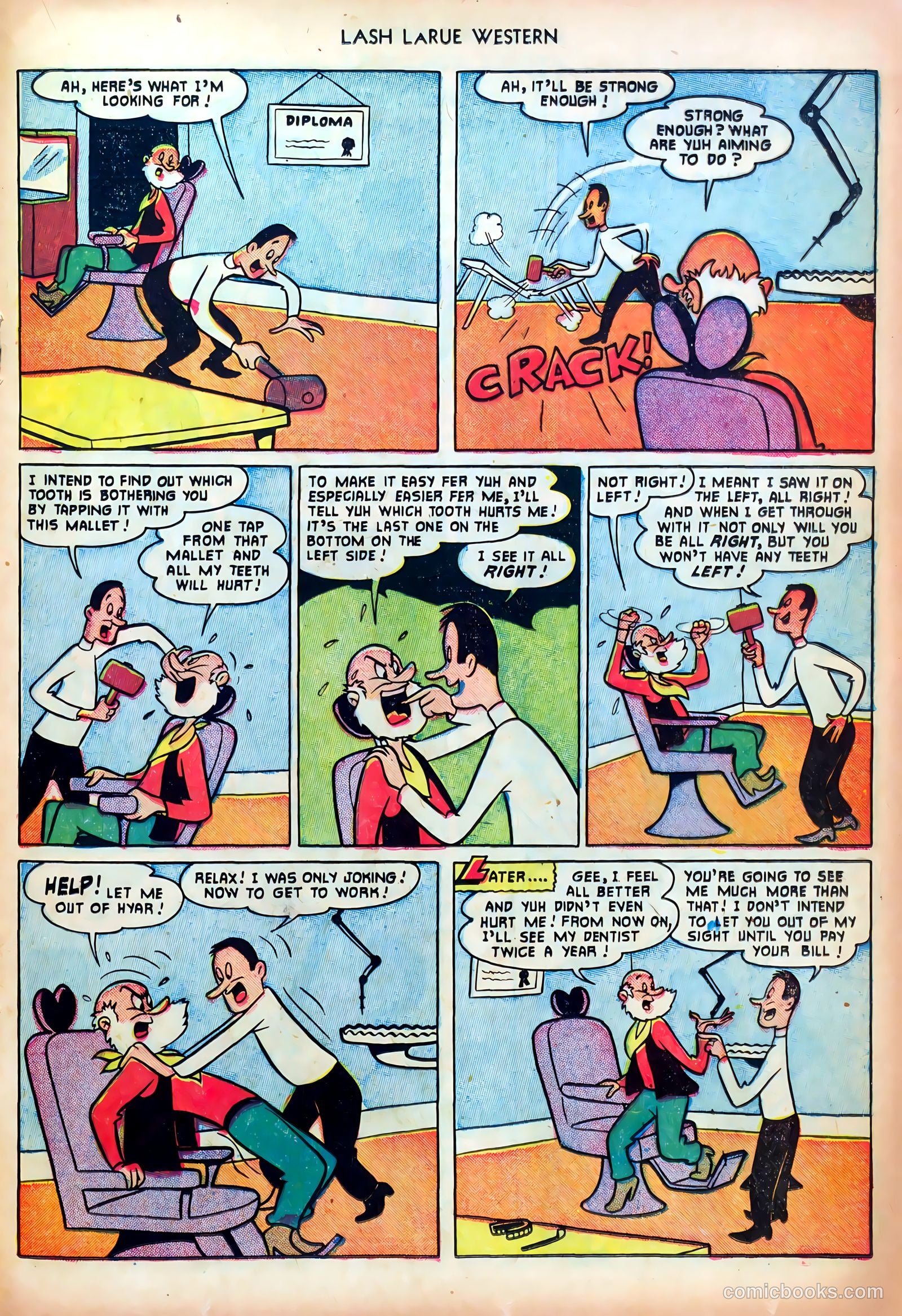 Lash LaRue Western #23 (1951) — page 21 of 36