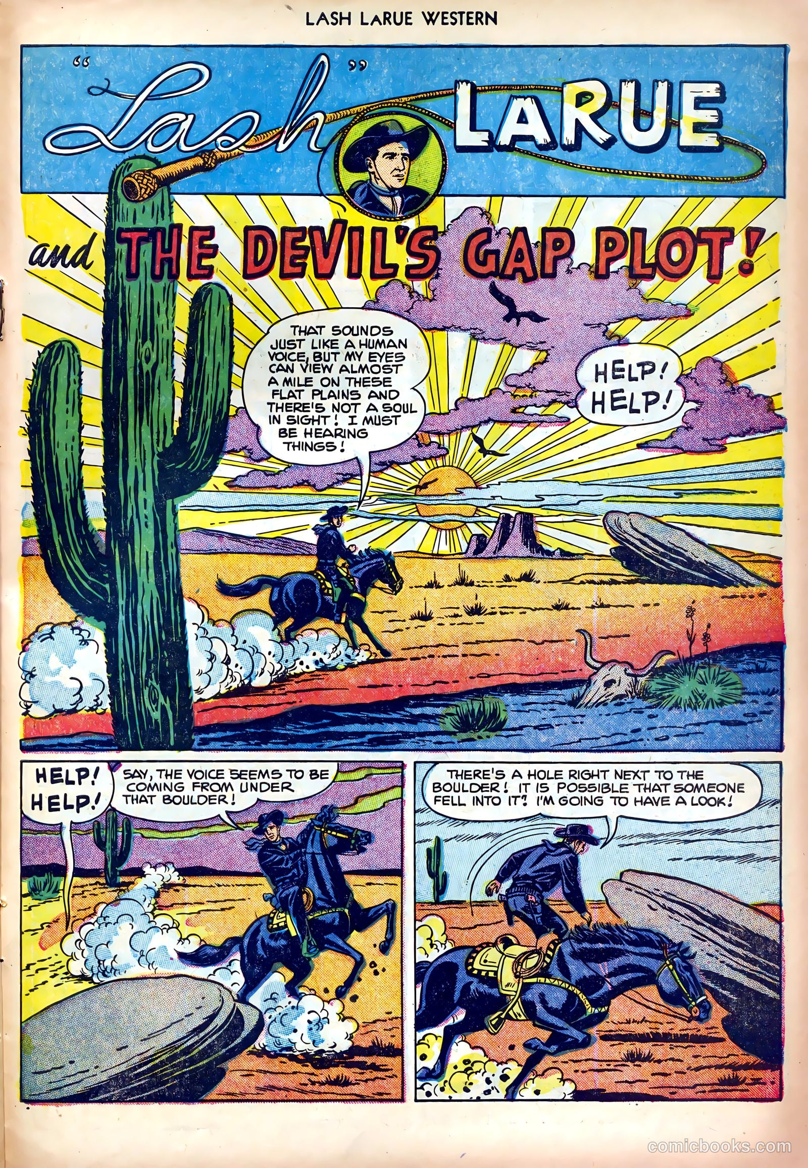Lash LaRue Western #23 (1951) — page 27 of 36