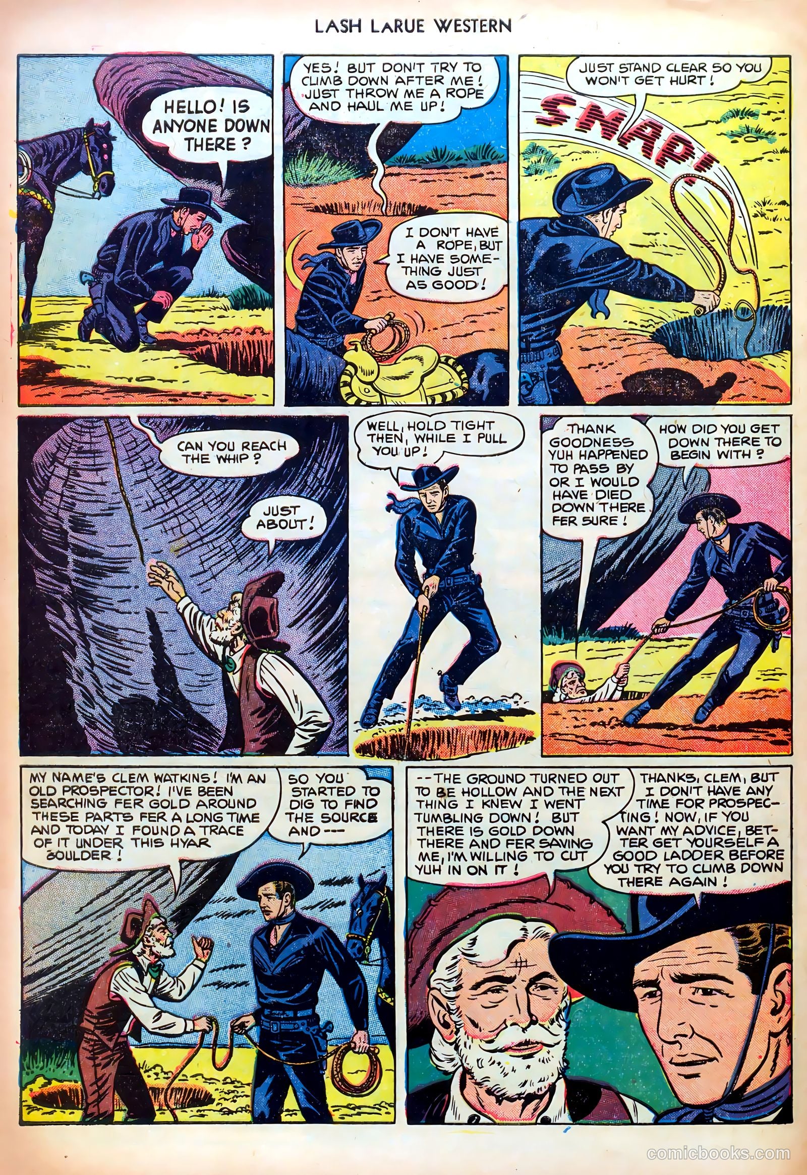 Lash LaRue Western #23 (1951) — page 28 of 36