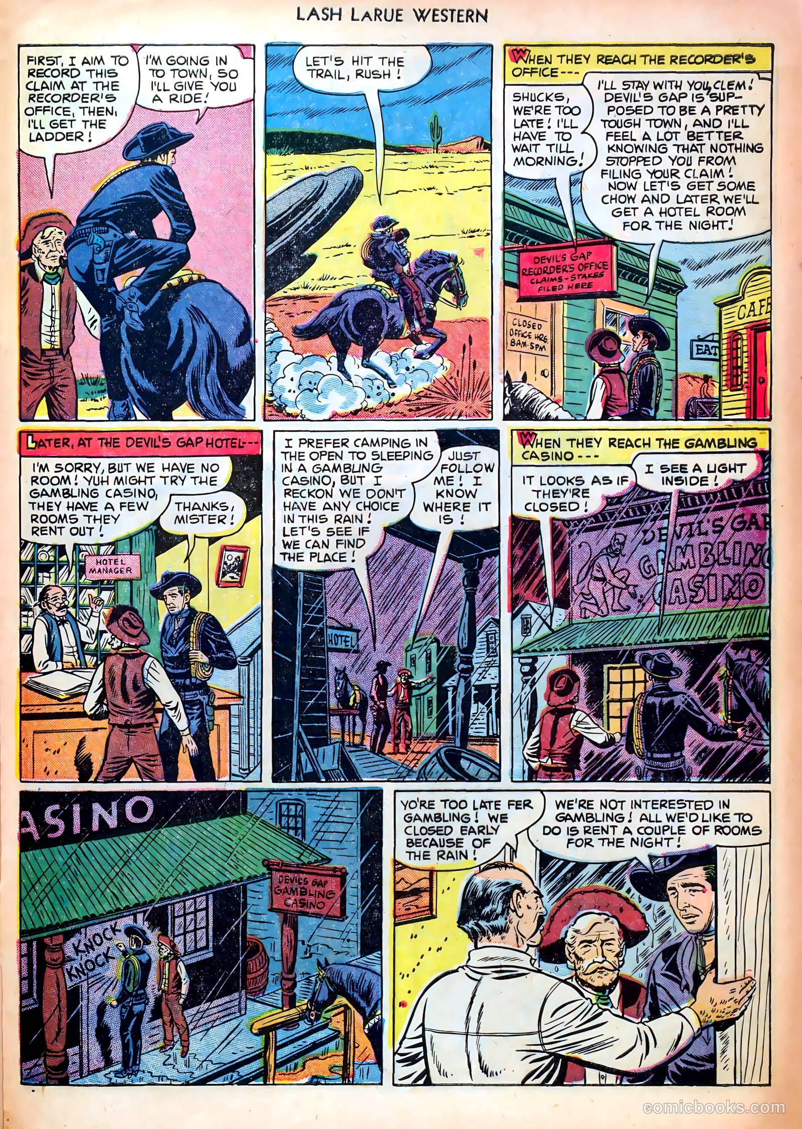 Lash LaRue Western #23 (1951) — page 29 of 36