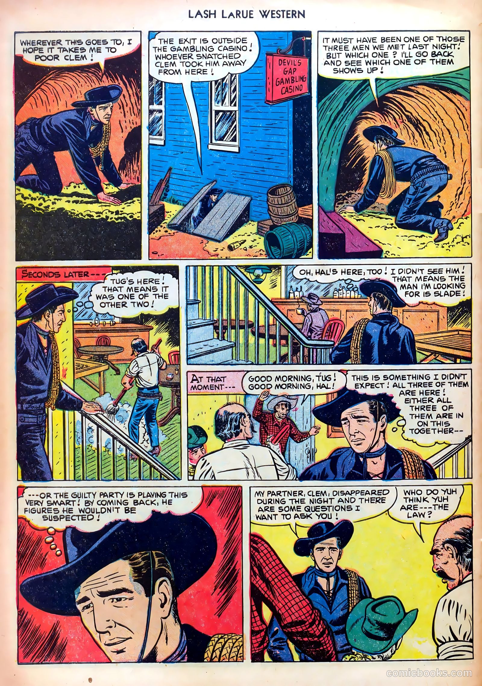 Lash LaRue Western #23 (1951) — page 32 of 36