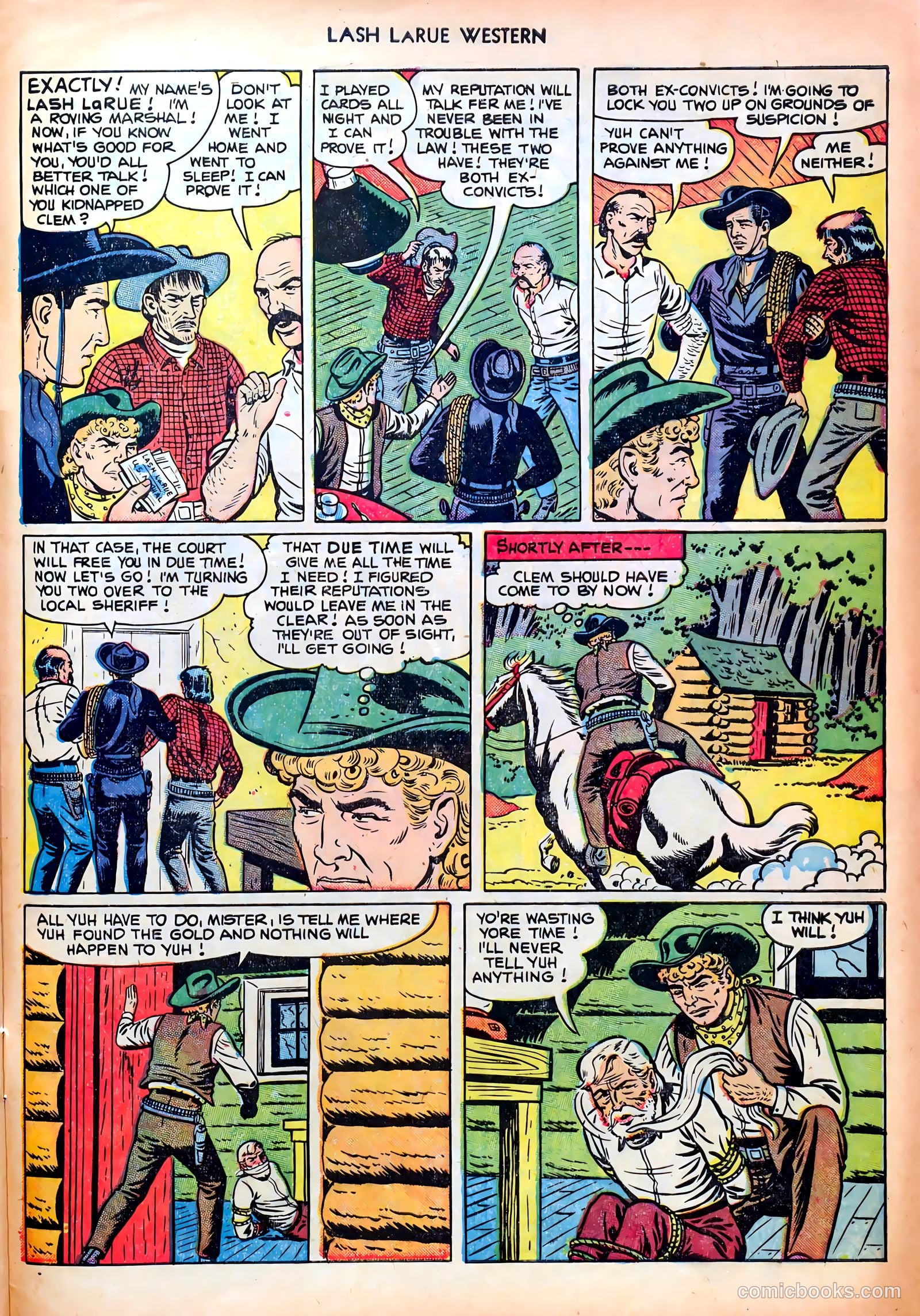 Lash LaRue Western #23 (1951) — page 33 of 36