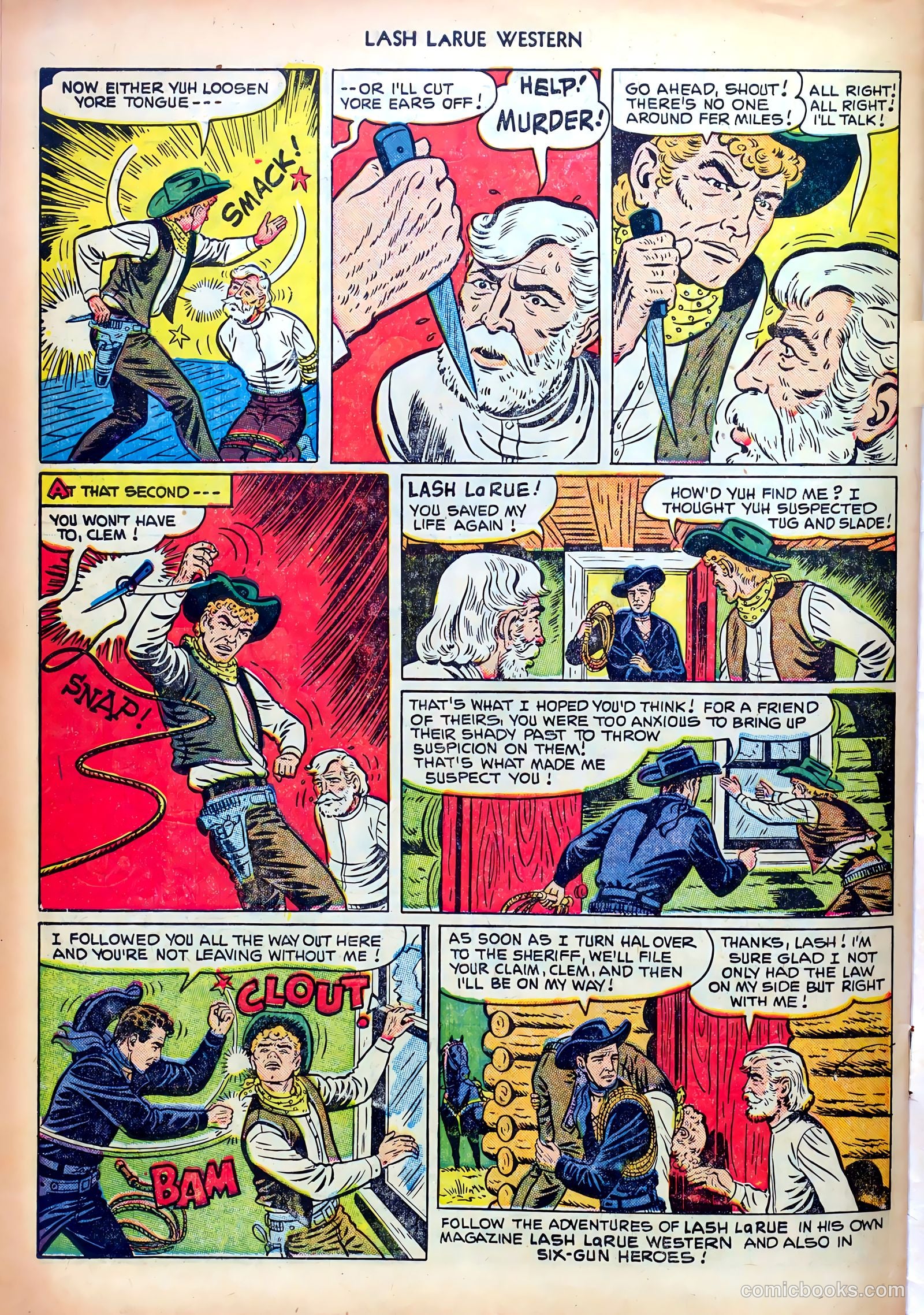 Lash LaRue Western #23 (1951) — page 34 of 36