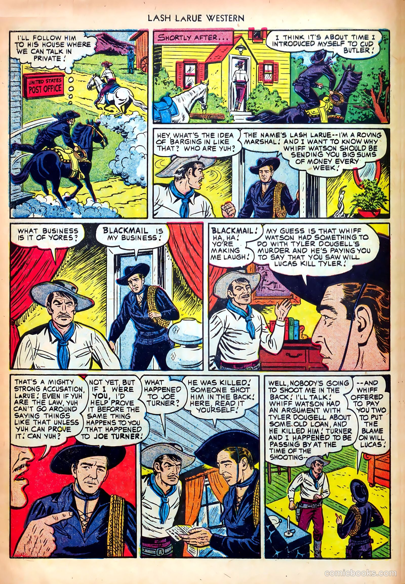 Lash LaRue Western #24 (1952) — page 8 of 36