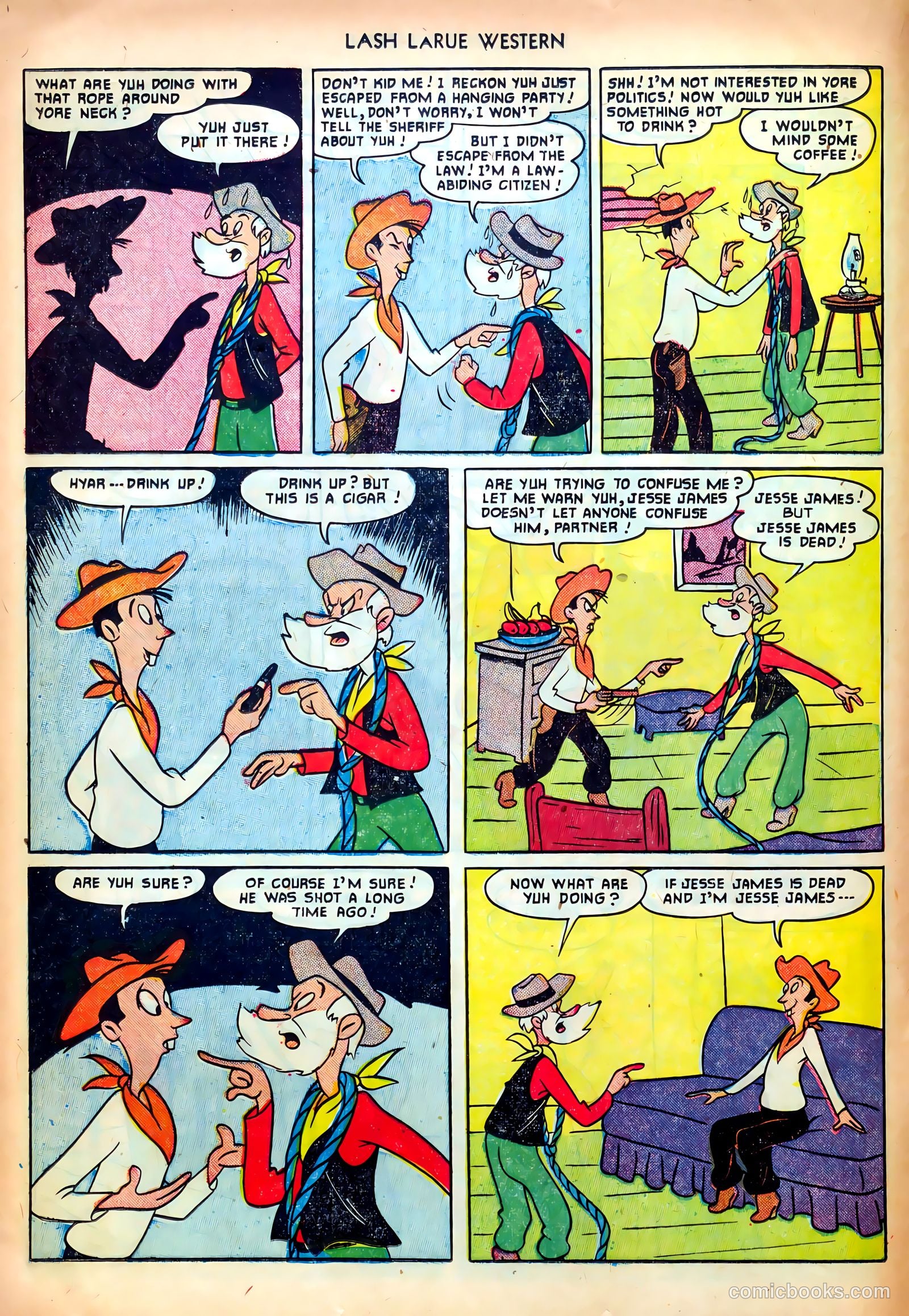 Lash LaRue Western #24 (1952) — page 16 of 36