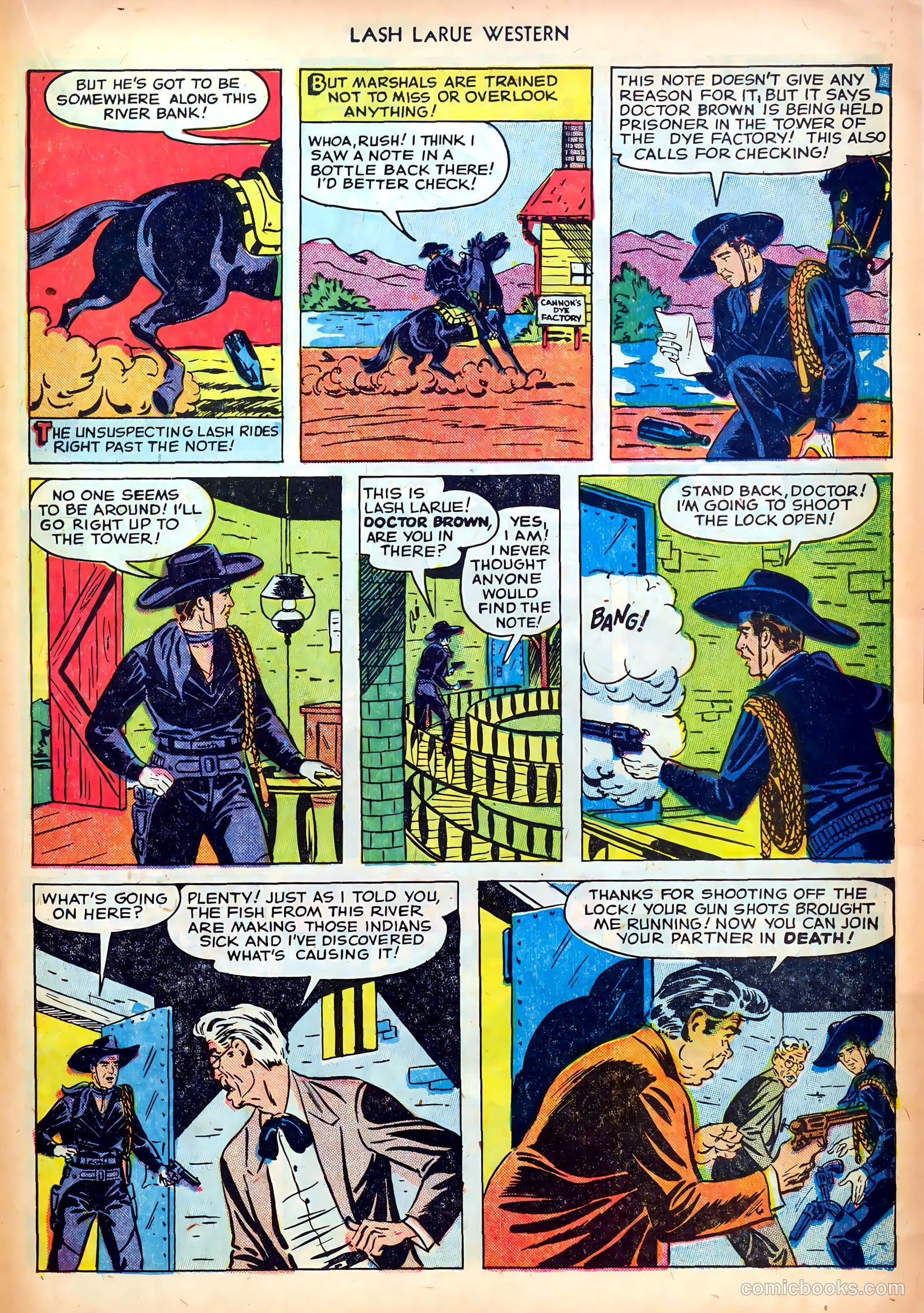 Lash LaRue Western #24 (1952) — page 23 of 36