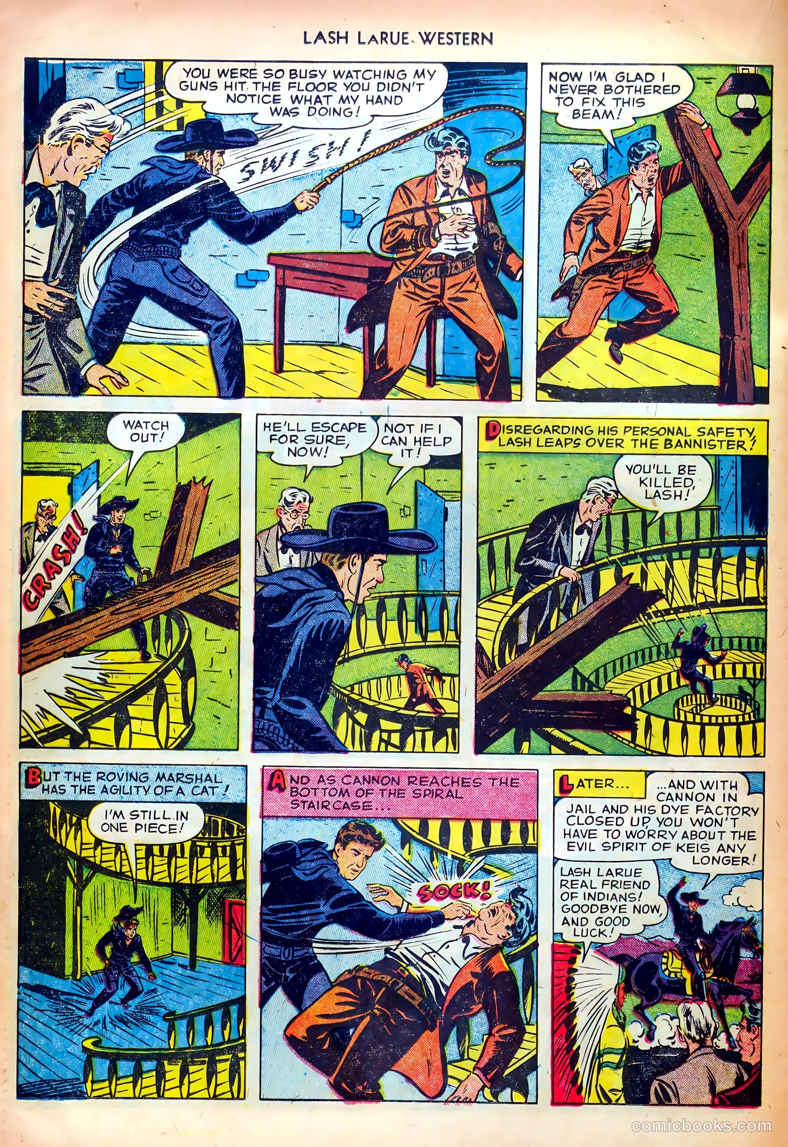 Lash LaRue Western #24 (1952) — page 24 of 36