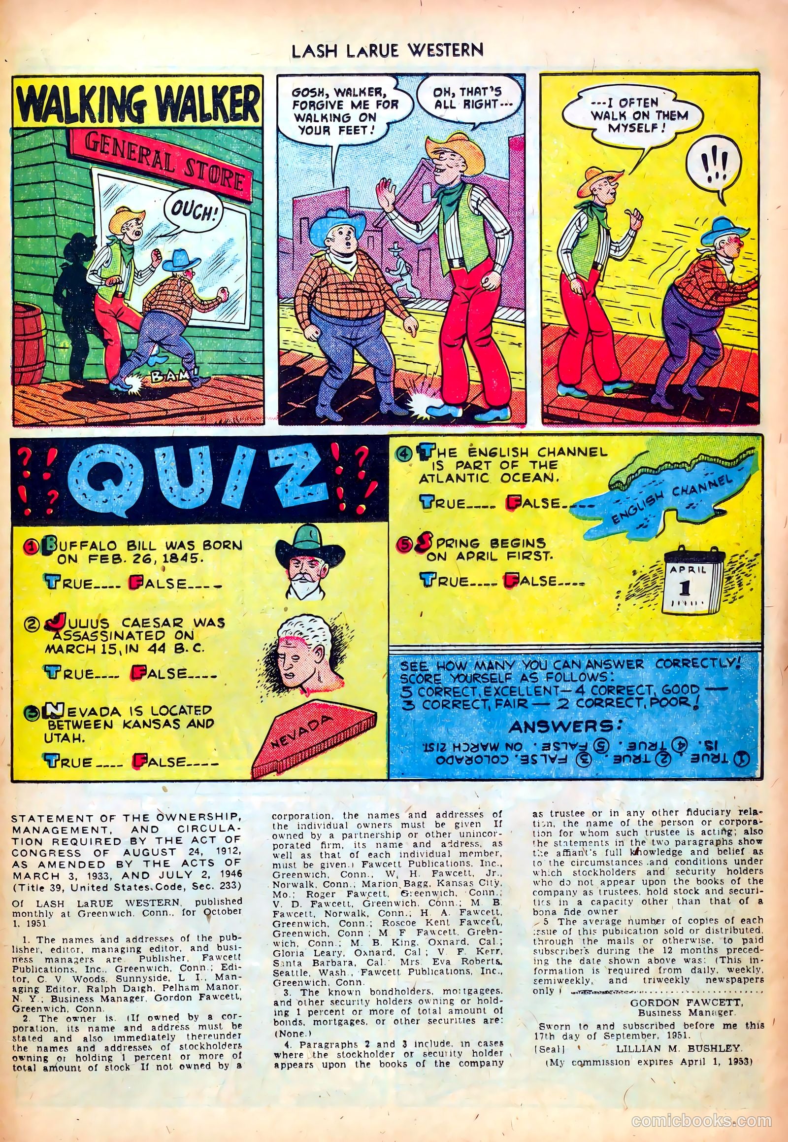 Lash LaRue Western #24 (1952) — page 25 of 36