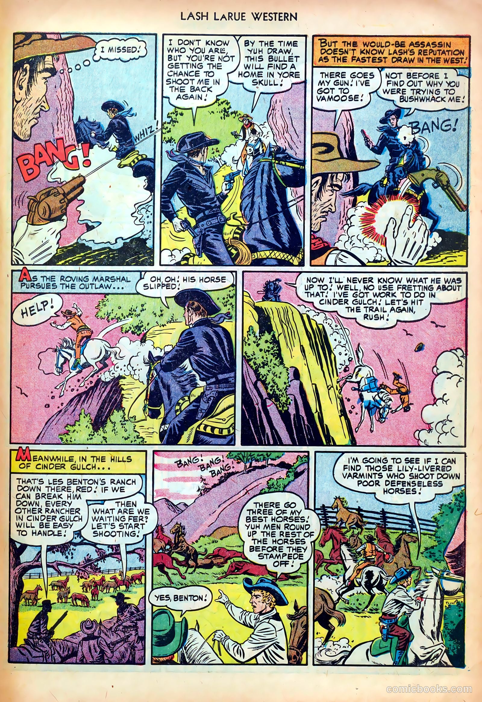 Lash LaRue Western #24 (1952) — page 27 of 36