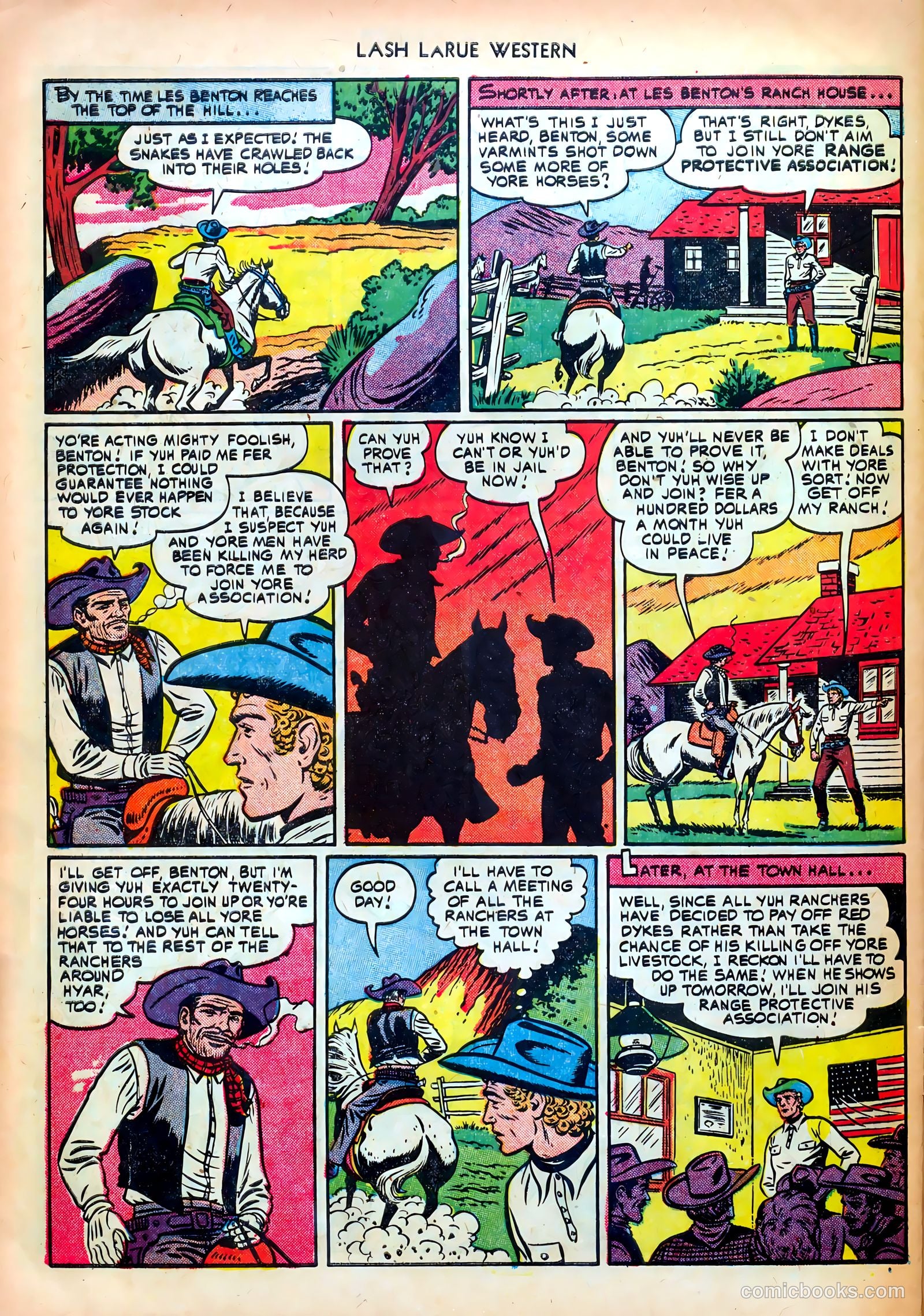 Lash LaRue Western #24 (1952) — page 28 of 36