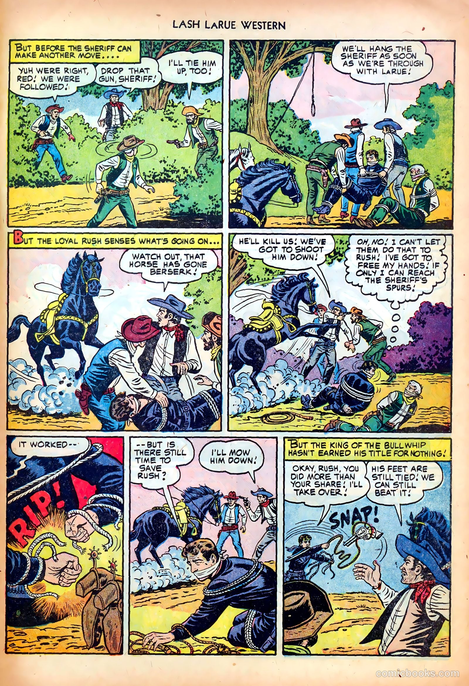 Lash LaRue Western #24 (1952) — page 31 of 36
