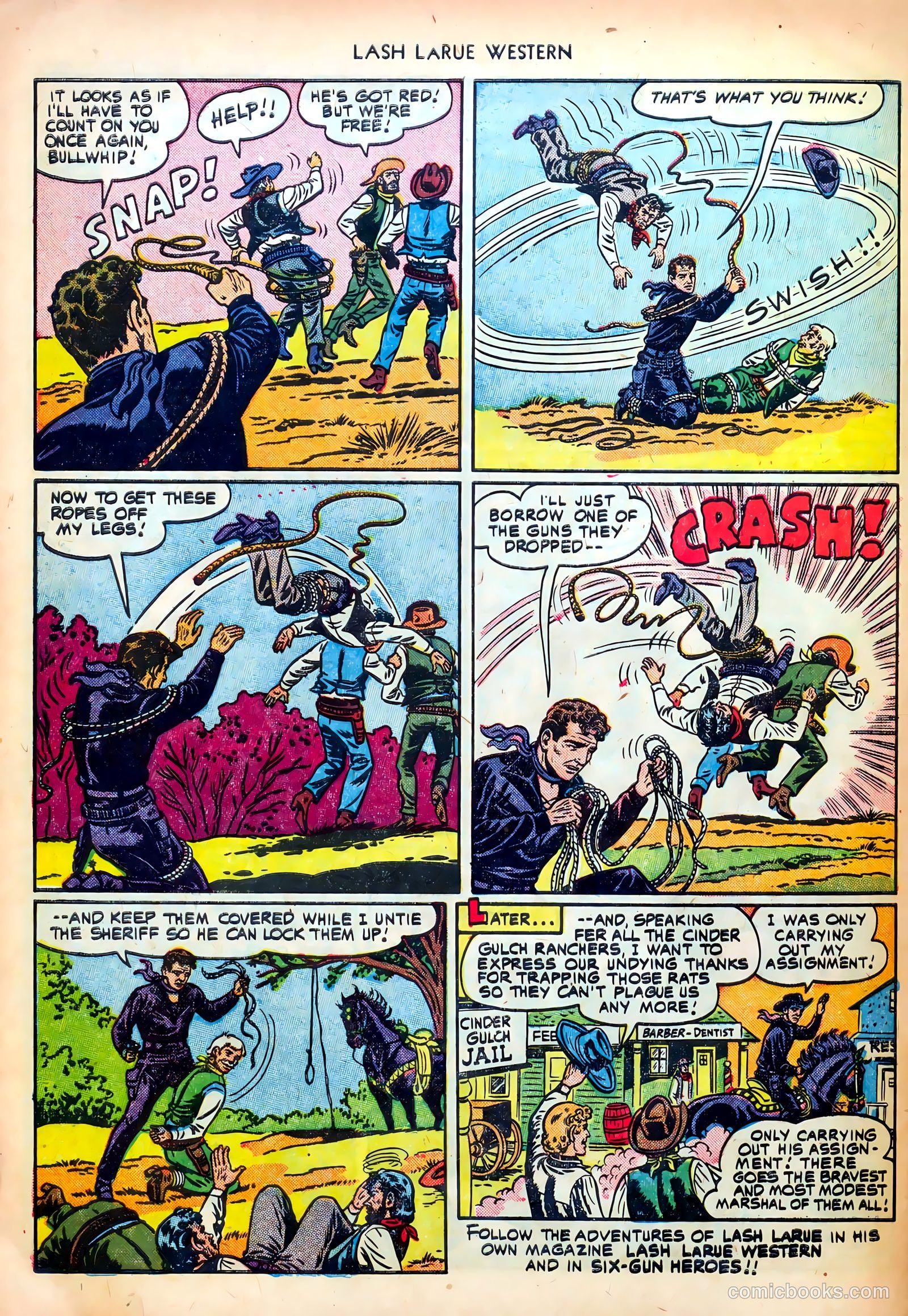 Lash LaRue Western #24 (1952) — page 32 of 36