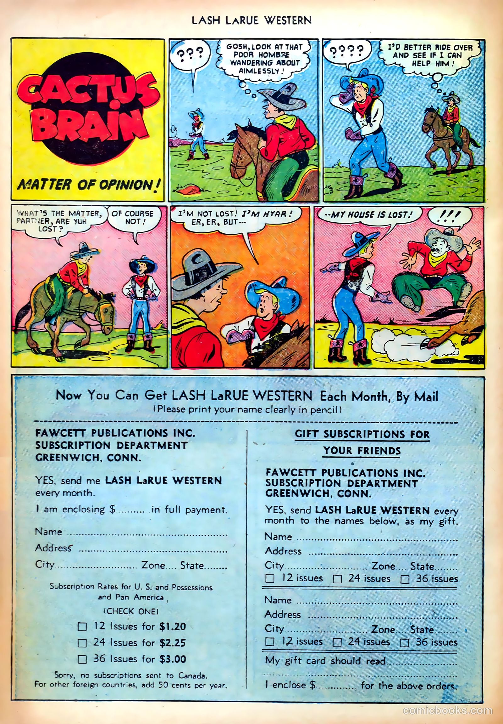 Lash LaRue Western #25 (1952) — page 26 of 33