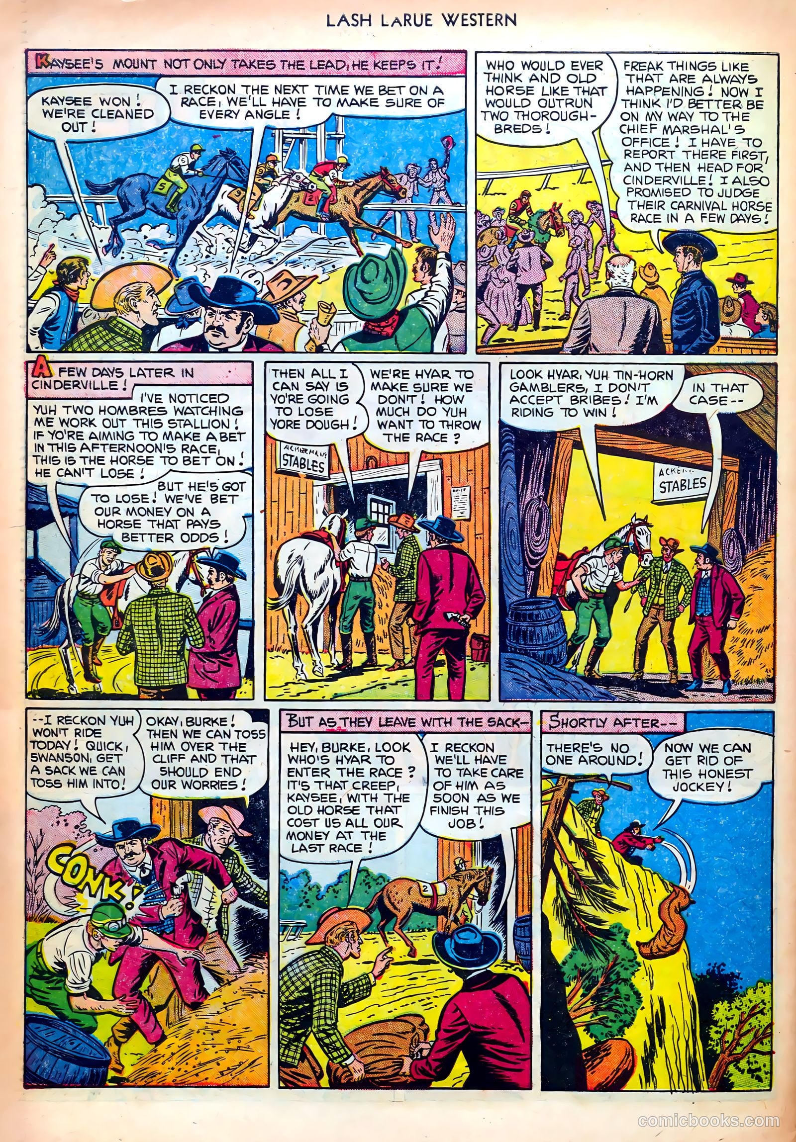 Lash LaRue Western #25 (1952) — page 30 of 33