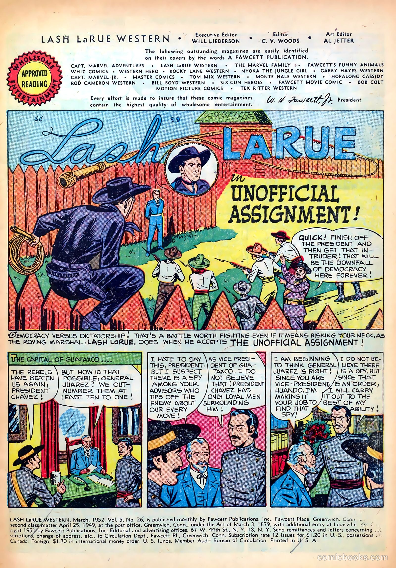Lash LaRue Western #26 (1952) — page 3 of 36