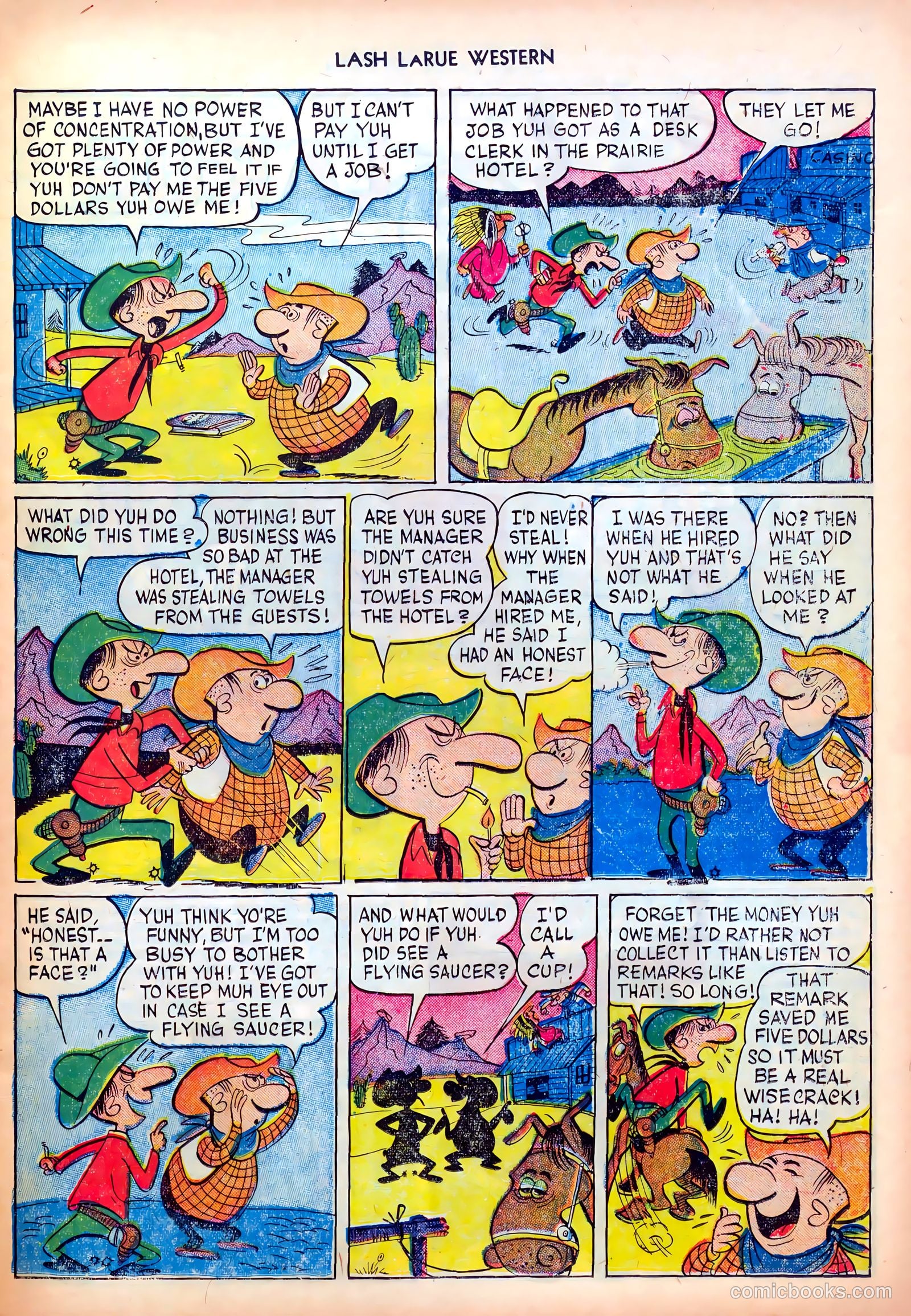 Lash LaRue Western #26 (1952) — page 13 of 36