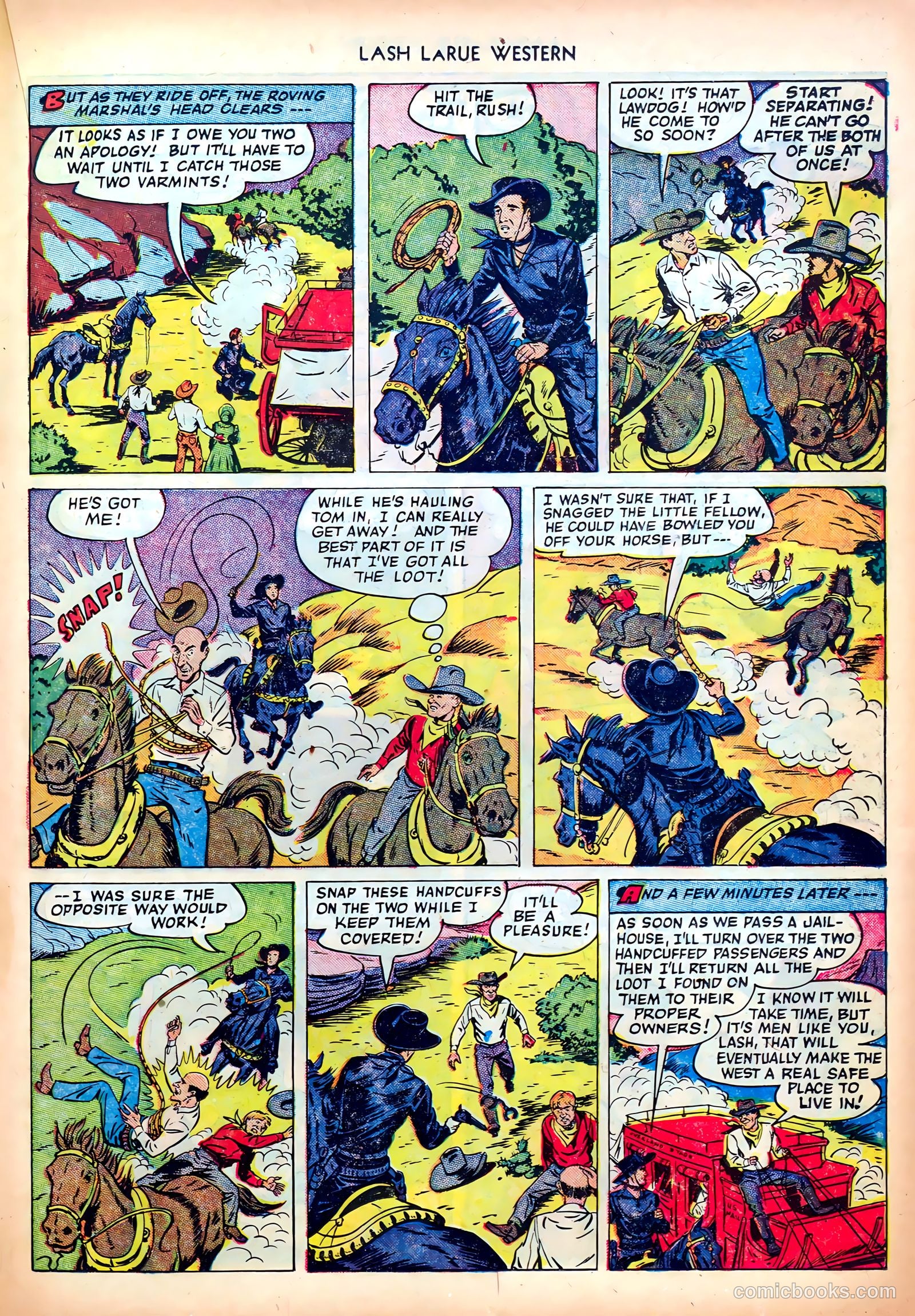 Lash LaRue Western #26 (1952) — page 19 of 36