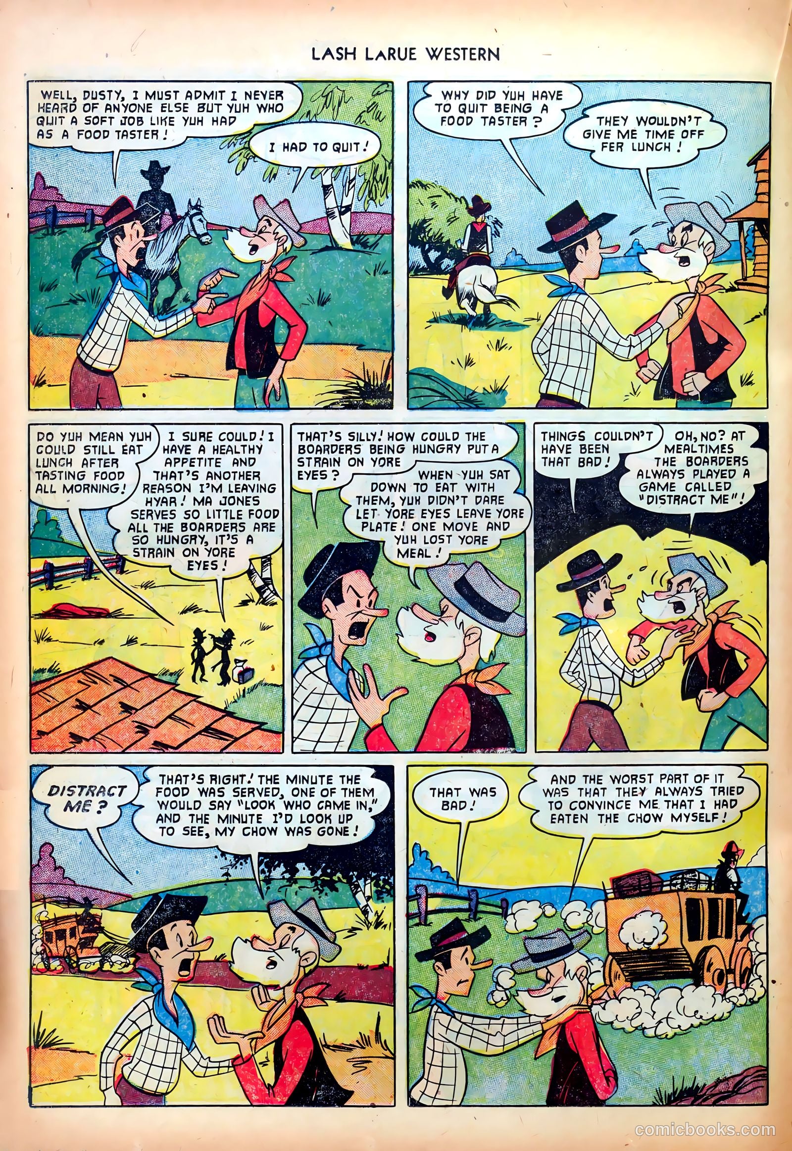 Lash LaRue Western #26 (1952) — page 22 of 36