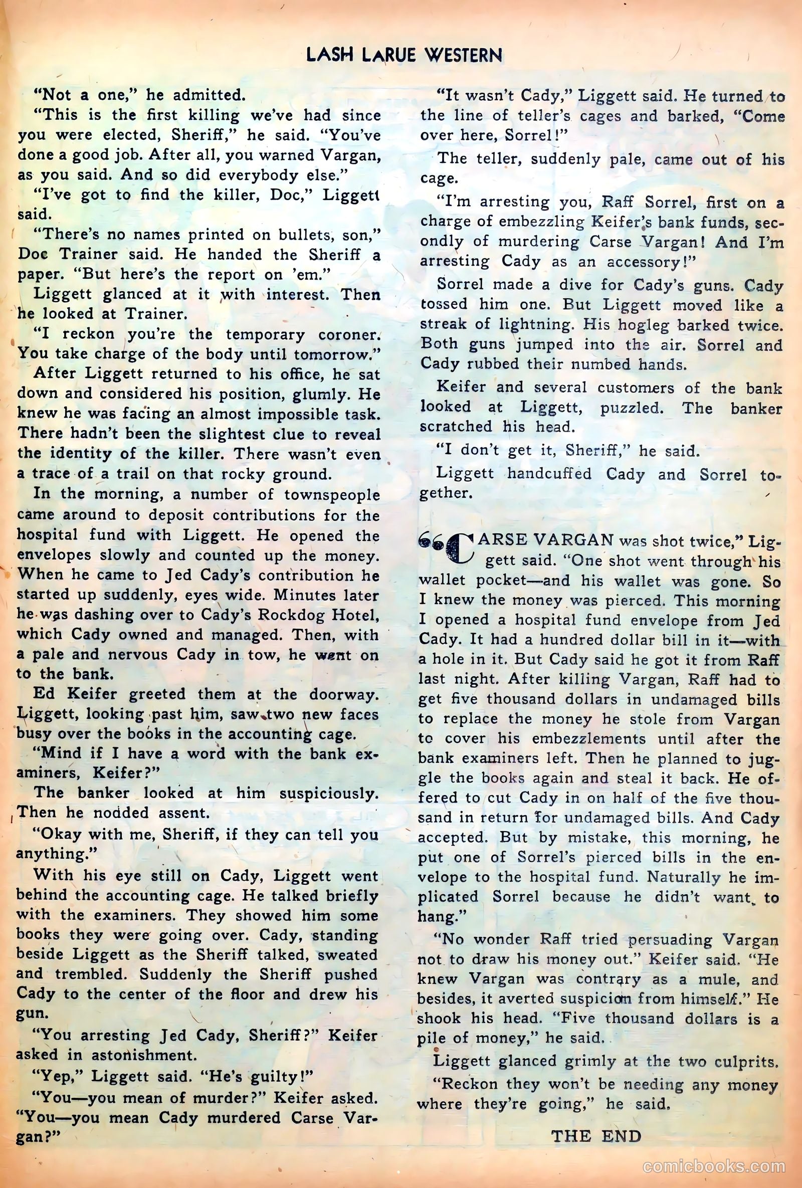 Lash LaRue Western #26 (1952) — page 25 of 36