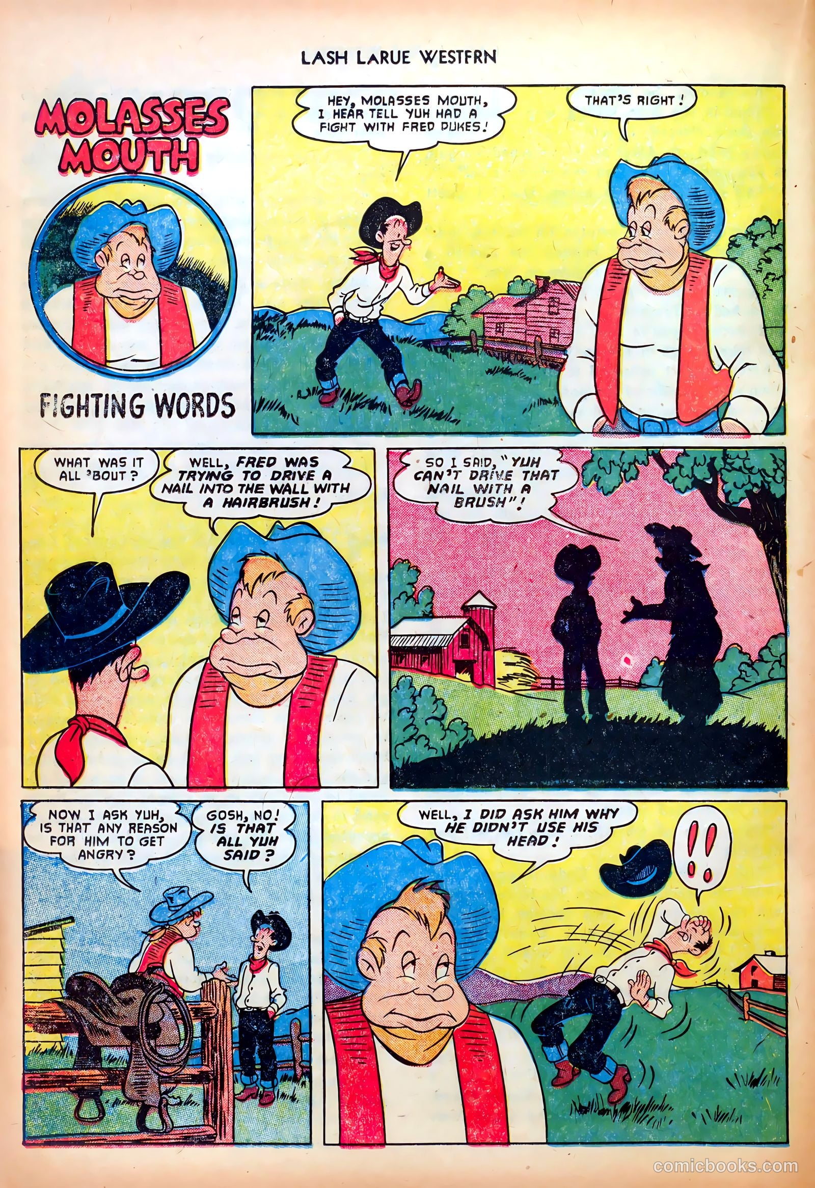 Lash LaRue Western #26 (1952) — page 26 of 36