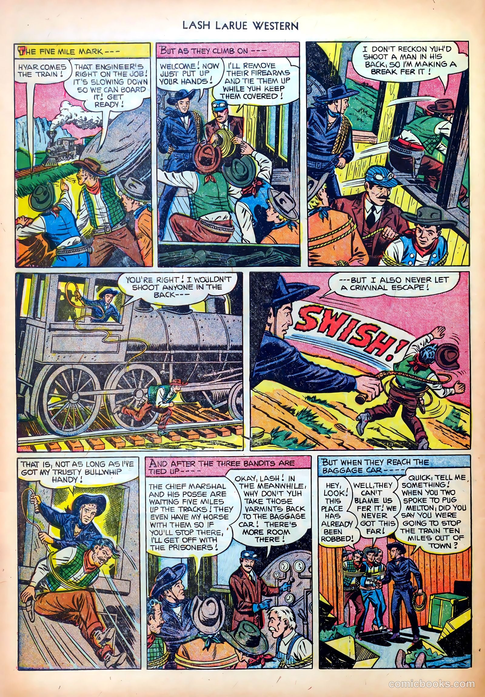Lash LaRue Western #26 (1952) — page 32 of 36
