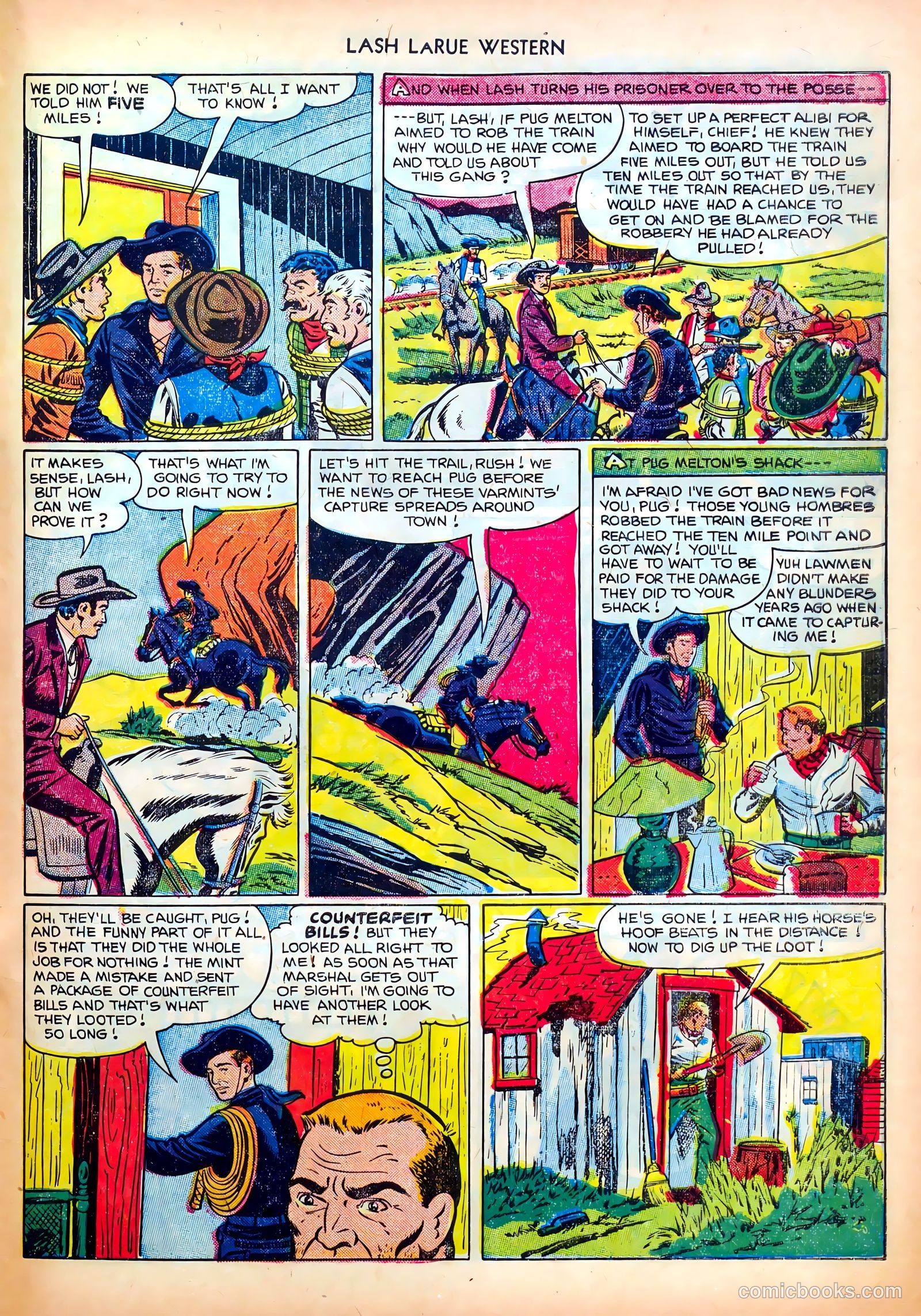 Lash LaRue Western #26 (1952) — page 33 of 36