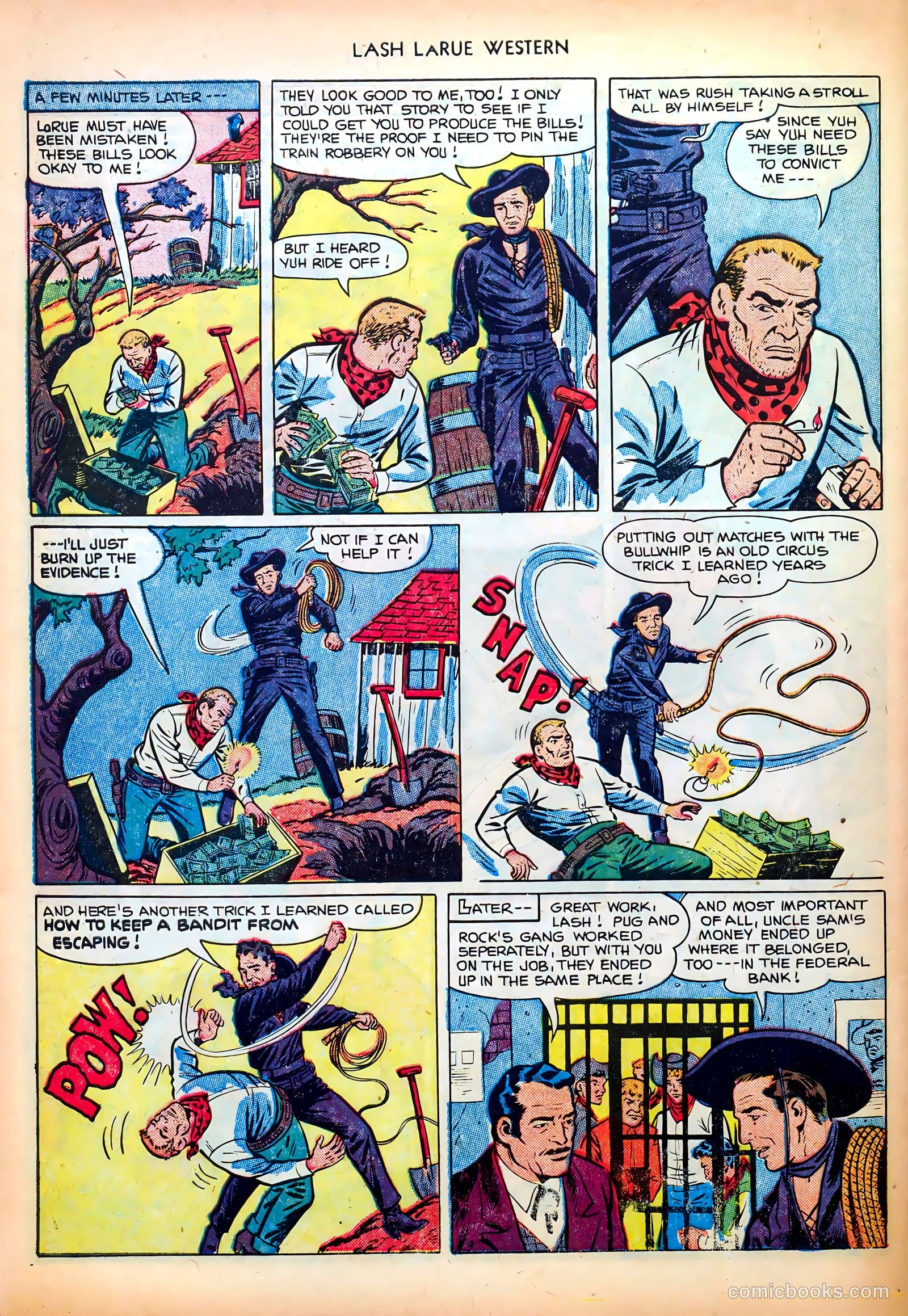 Lash LaRue Western #26 (1952) — page 34 of 36