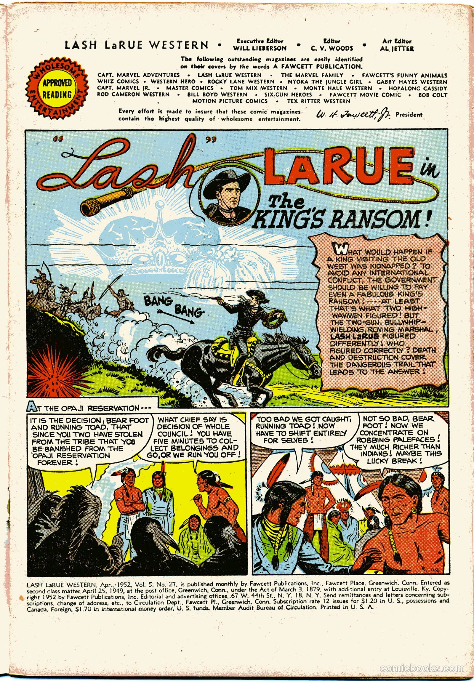 Lash LaRue Western #27 (1952) — page 3 of 36