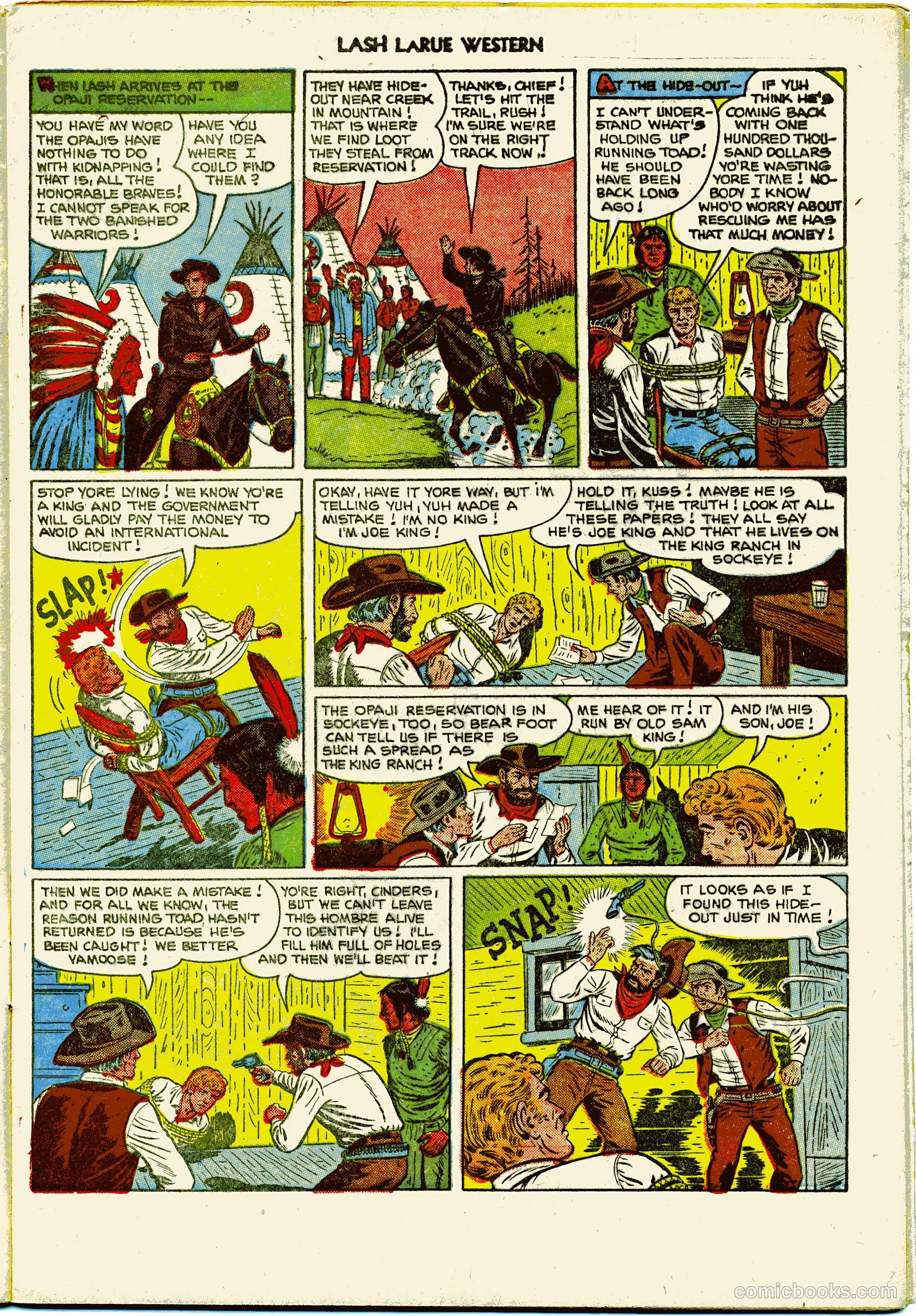 Lash LaRue Western #27 (1952) — page 9 of 36