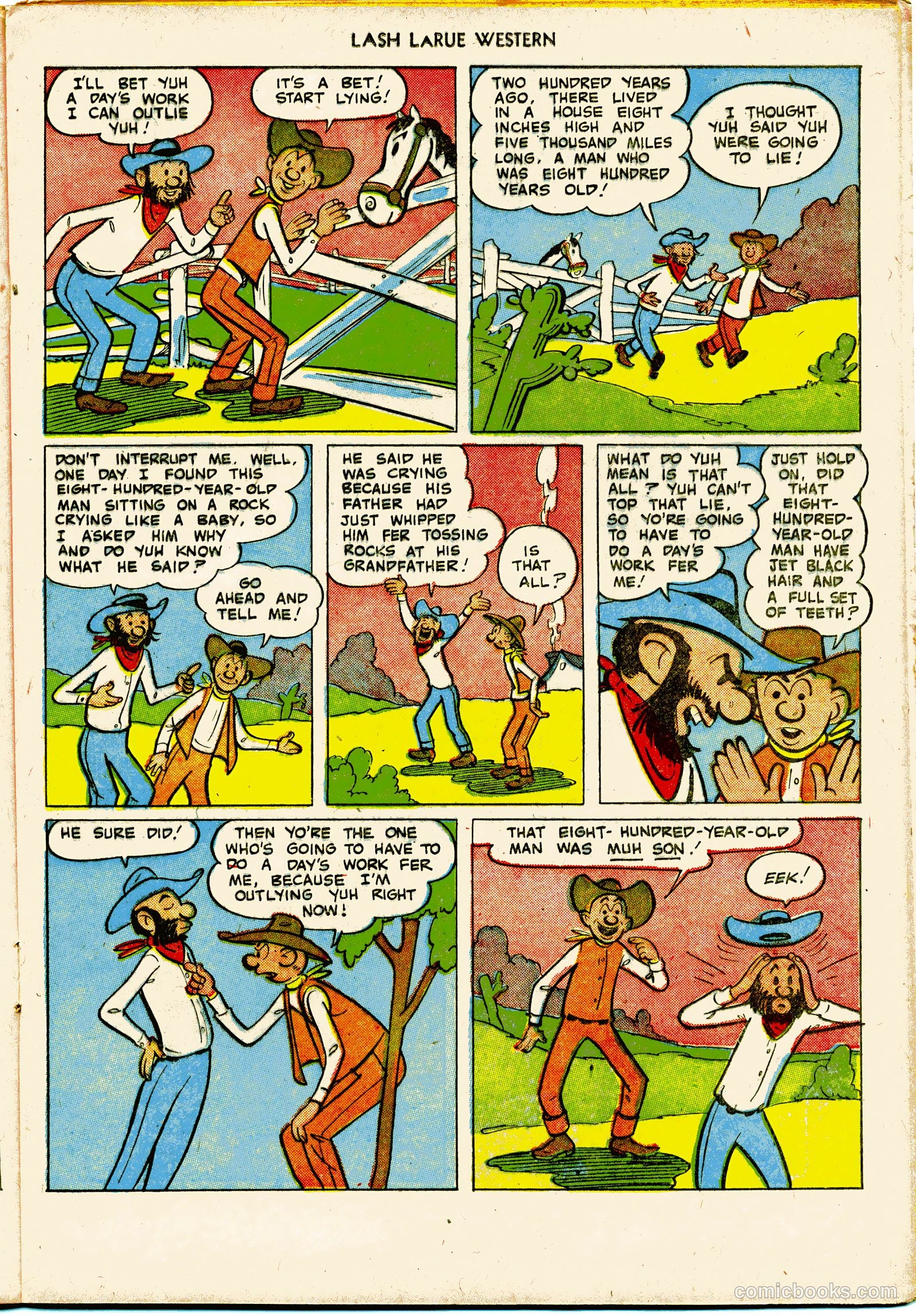 Lash LaRue Western #27 (1952) — page 17 of 36