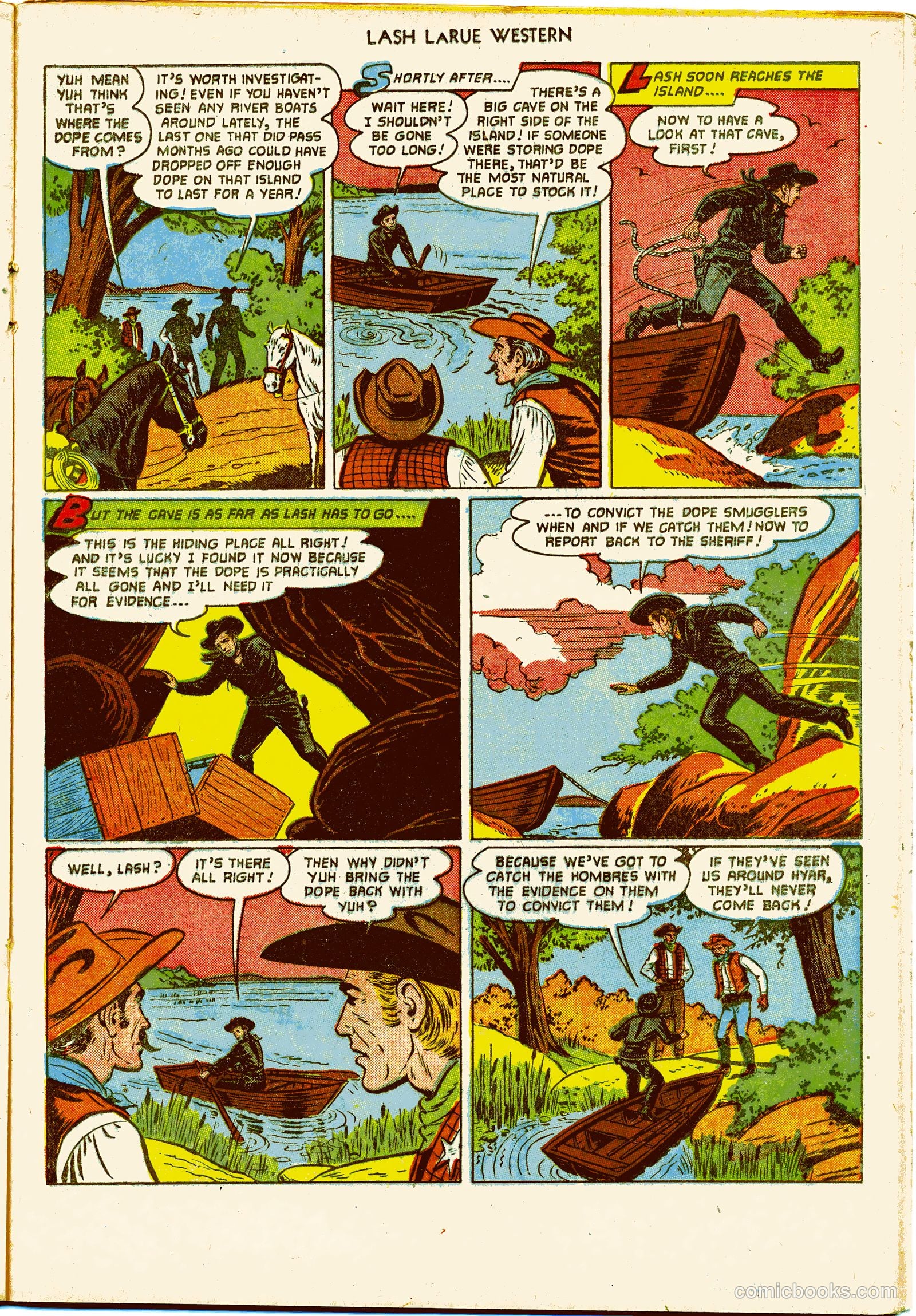 Lash LaRue Western #27 (1952) — page 21 of 36