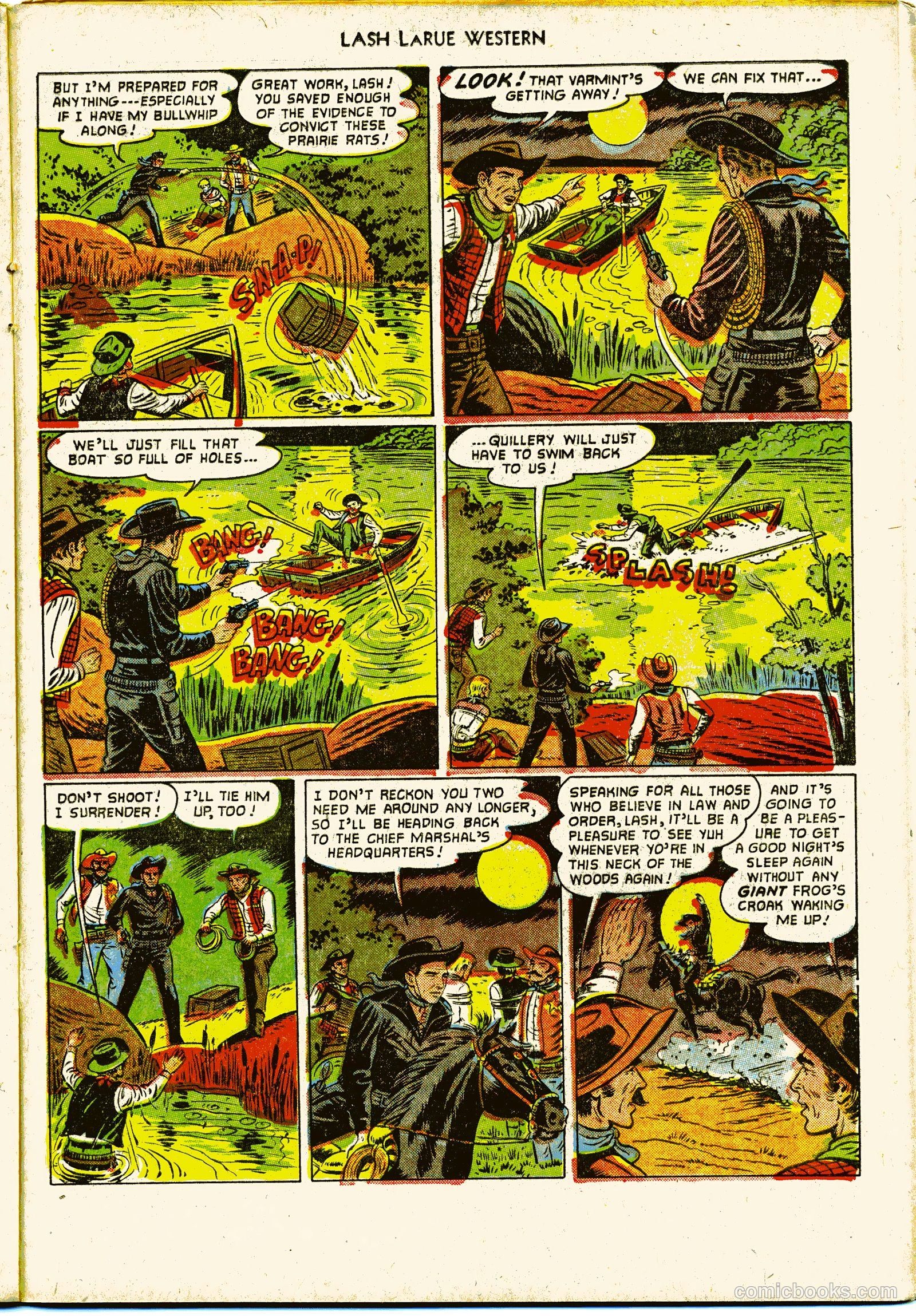 Lash LaRue Western #27 (1952) — page 23 of 36