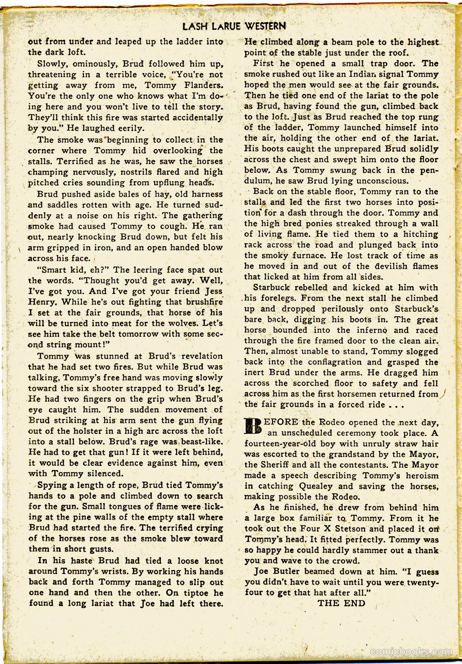Lash LaRue Western #27 (1952) — page 26 of 36