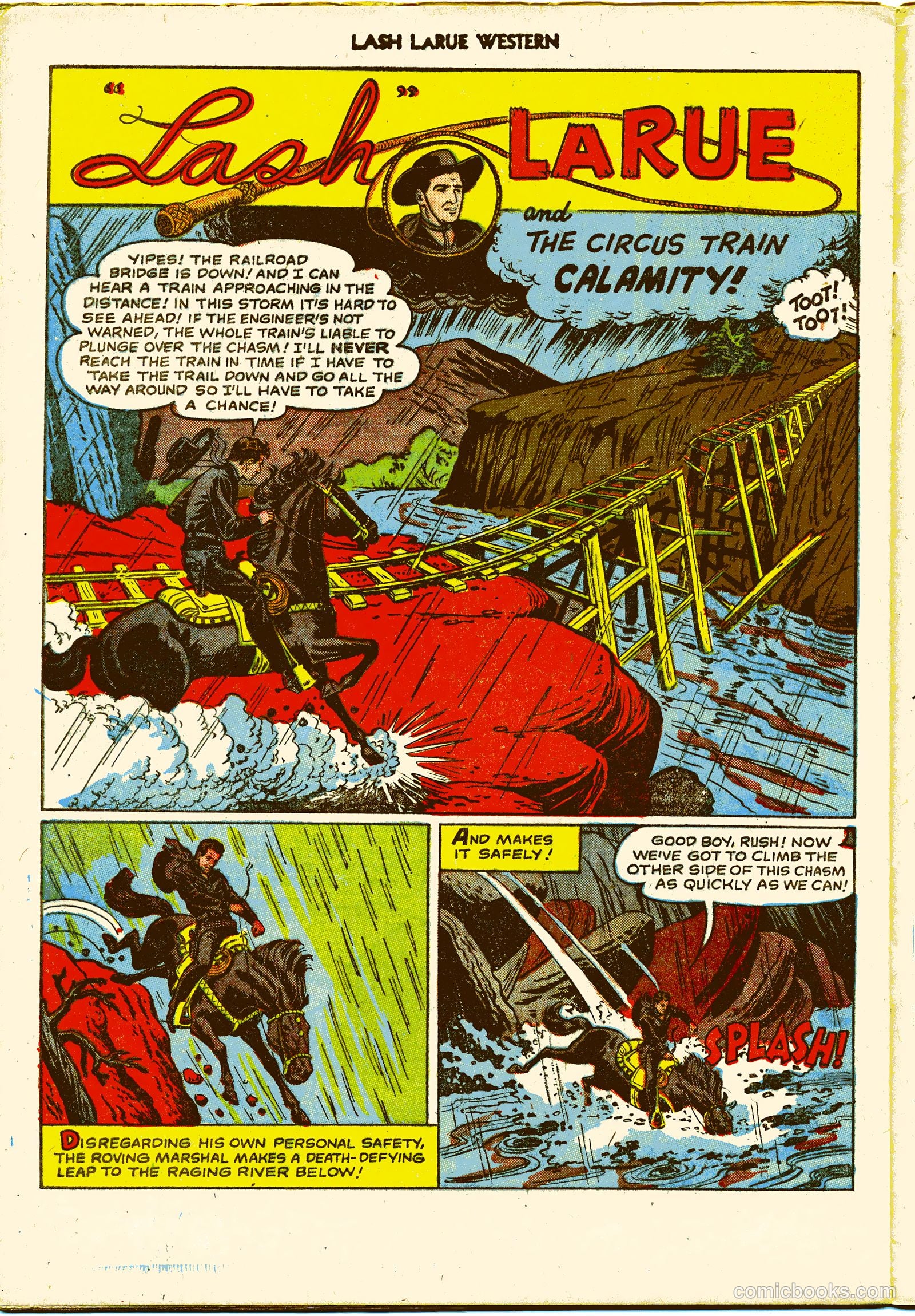 Lash LaRue Western #27 (1952) — page 28 of 36