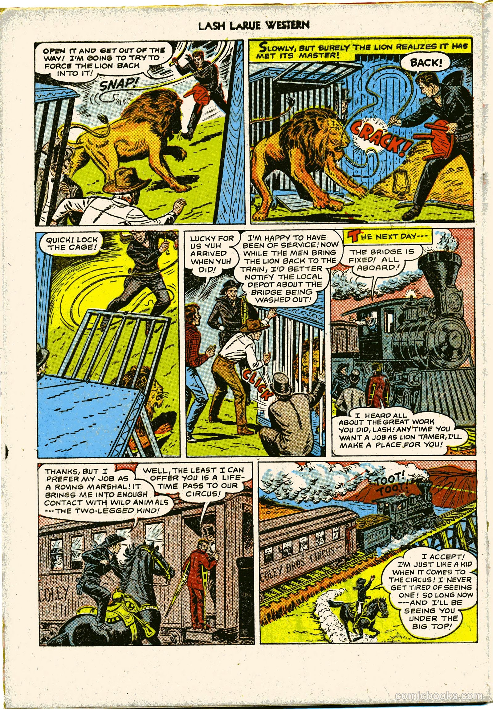 Lash LaRue Western #27 (1952) — page 34 of 36