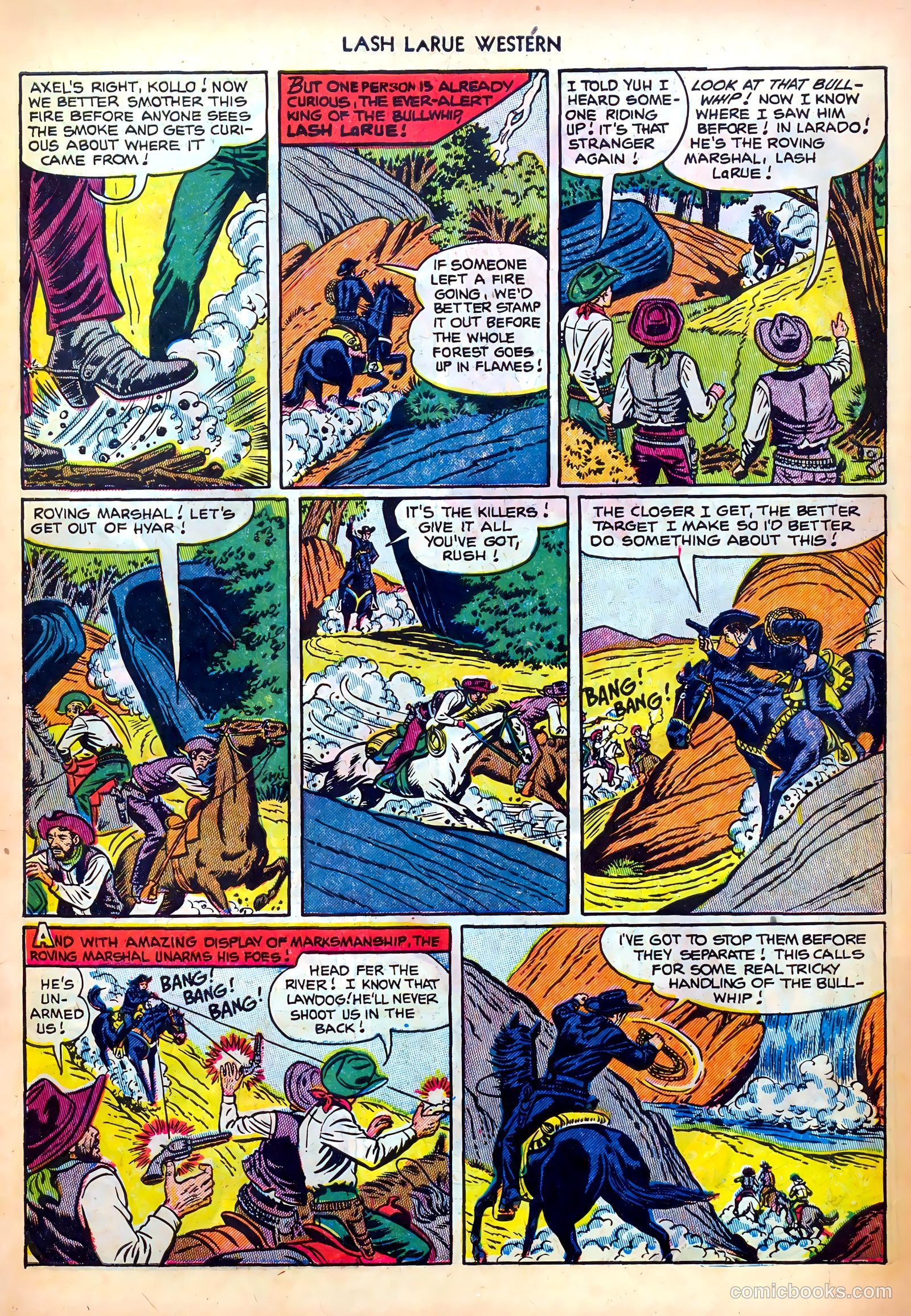 Lash LaRue Western #28 (1952) — page 7 of 36