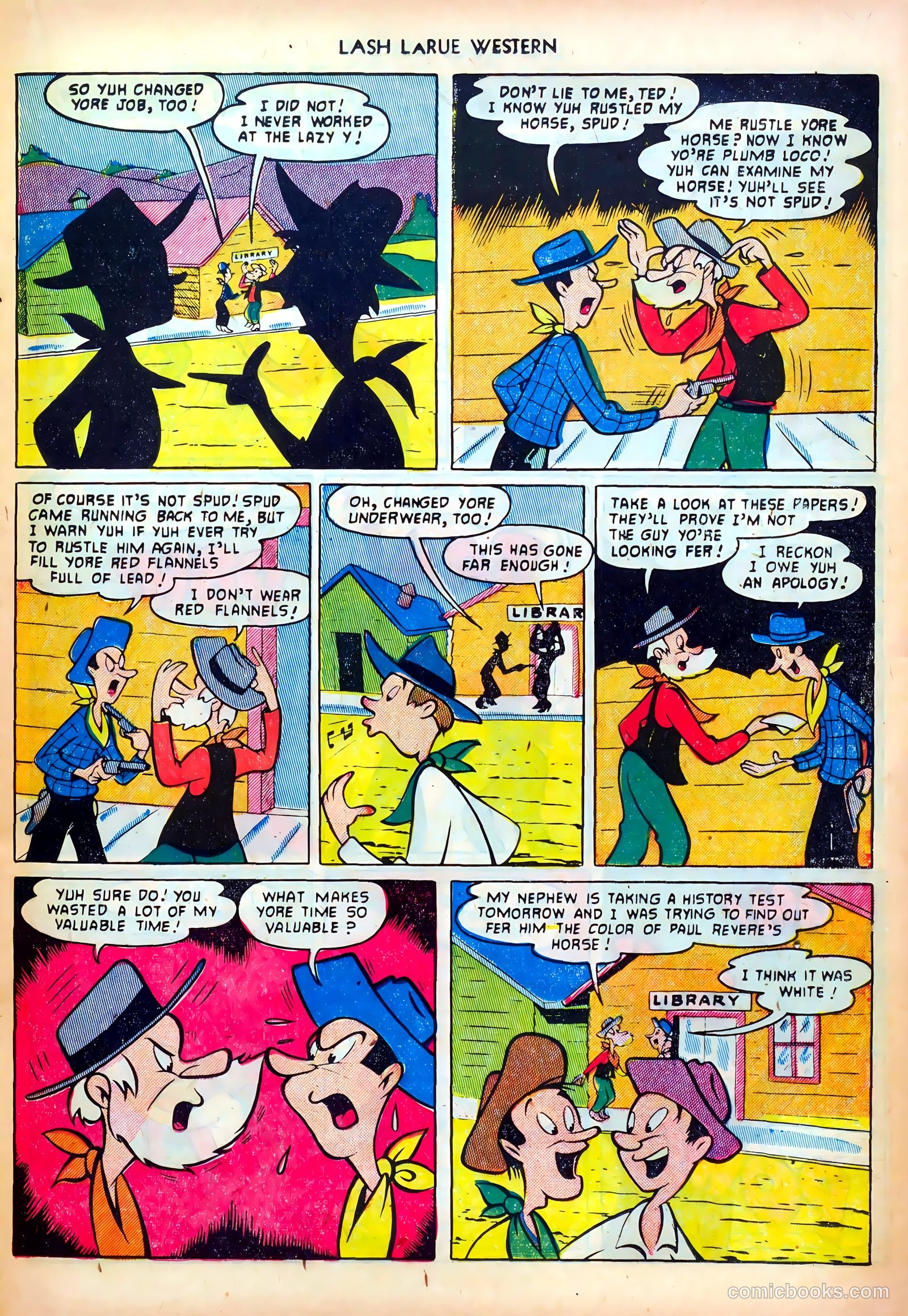 Lash LaRue Western #28 (1952) — page 13 of 36