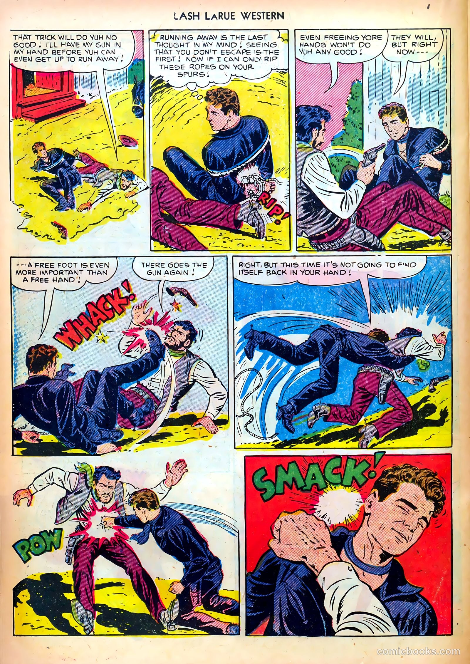 Lash LaRue Western #28 (1952) — page 22 of 36