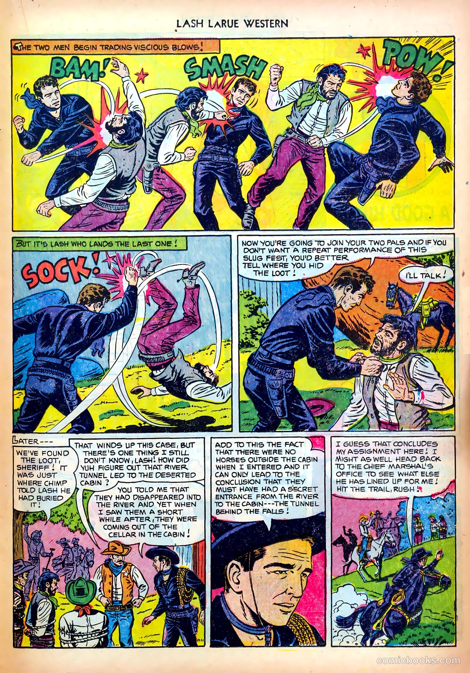 Lash LaRue Western #28 (1952) — page 23 of 36