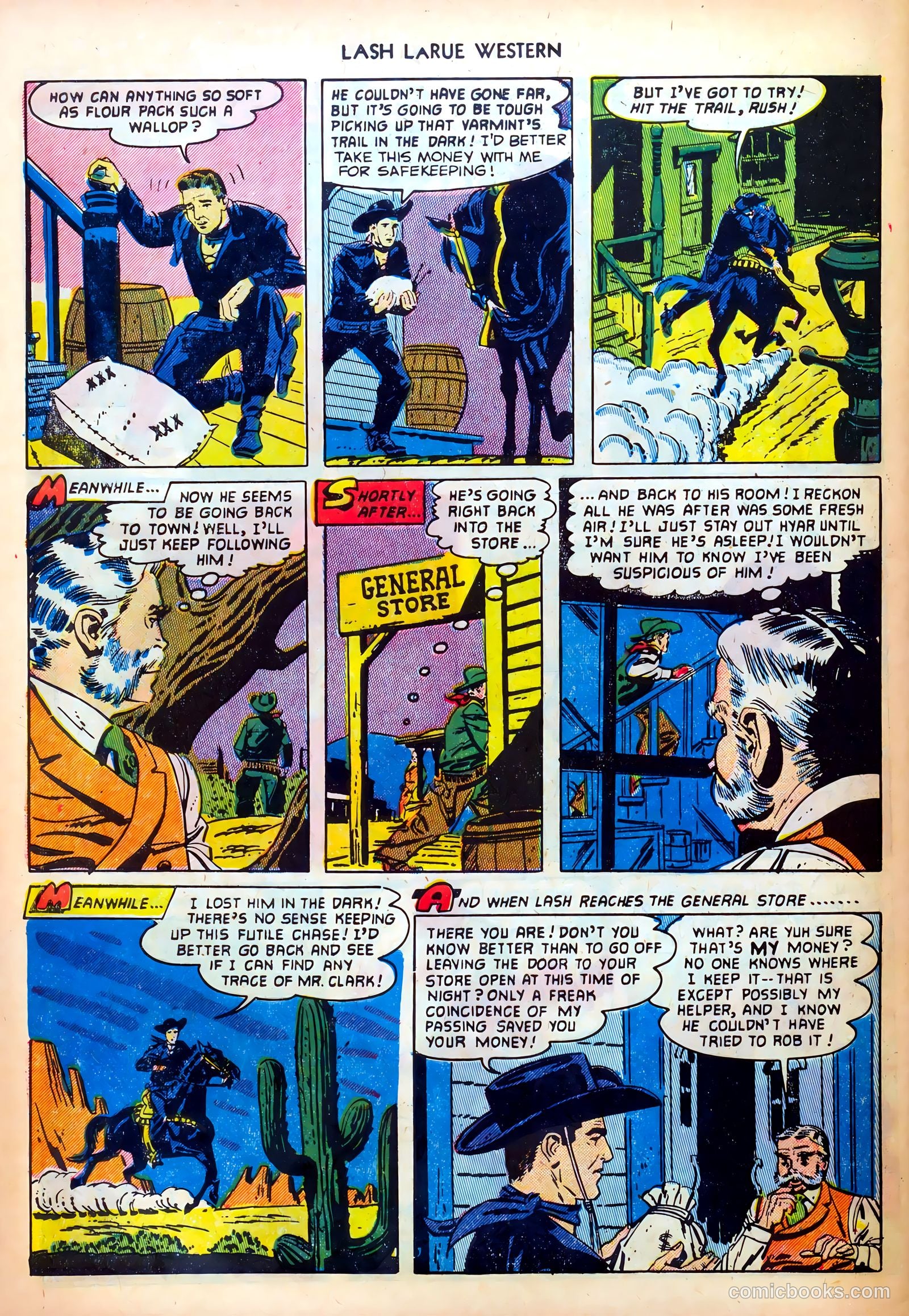 Lash LaRue Western #28 (1952) — page 32 of 36