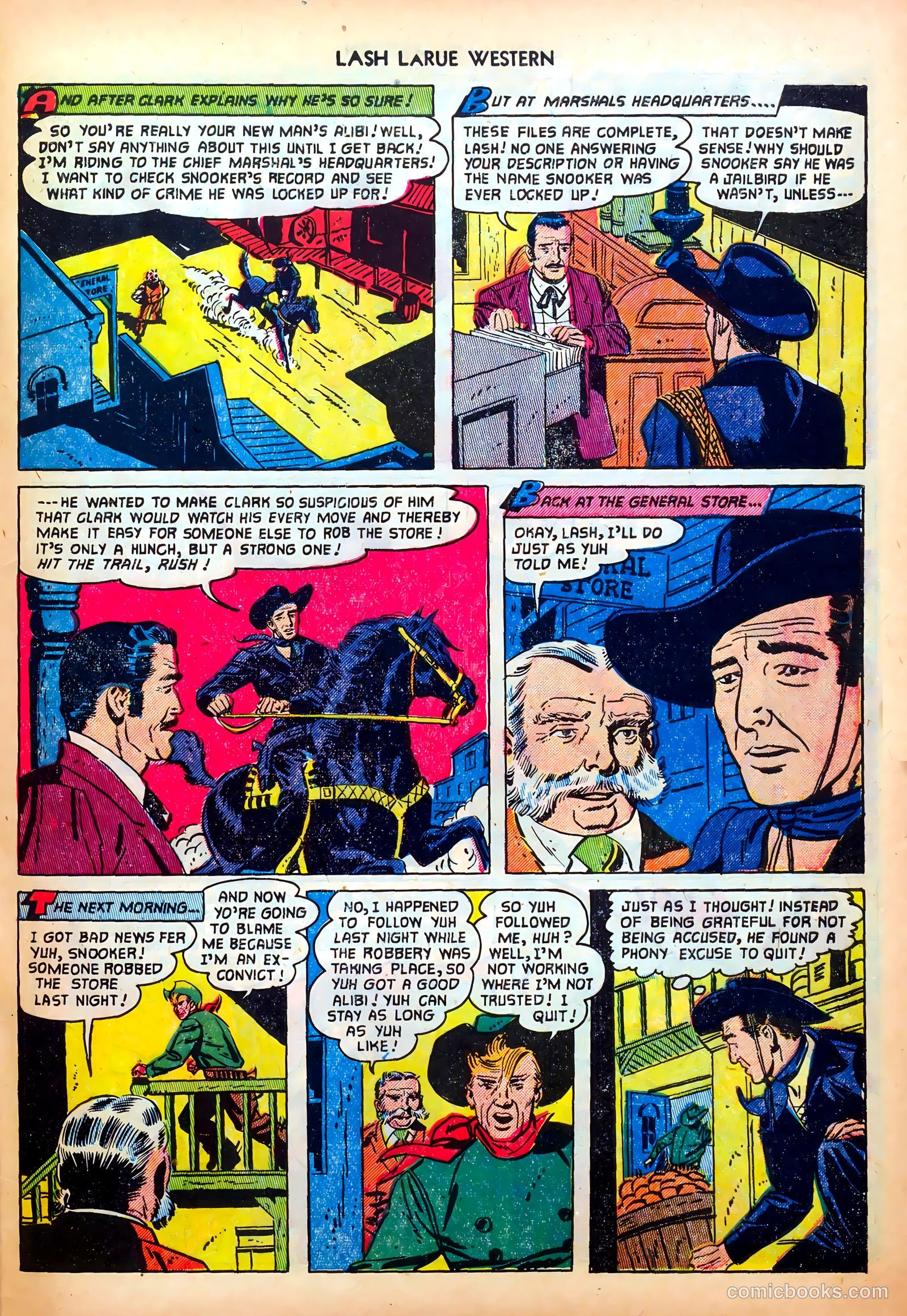 Lash LaRue Western #28 (1952) — page 33 of 36