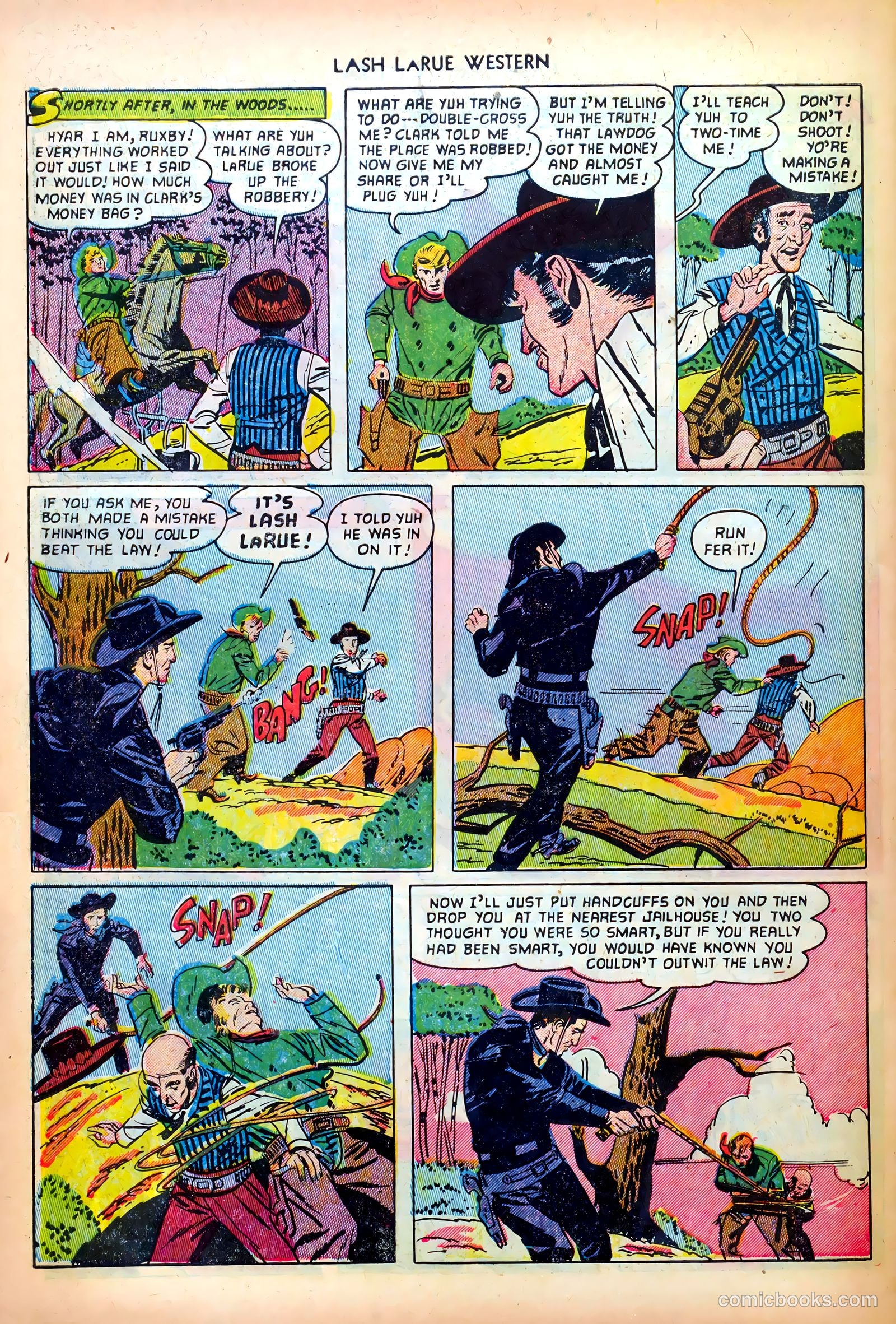 Lash LaRue Western #28 (1952) — page 34 of 36