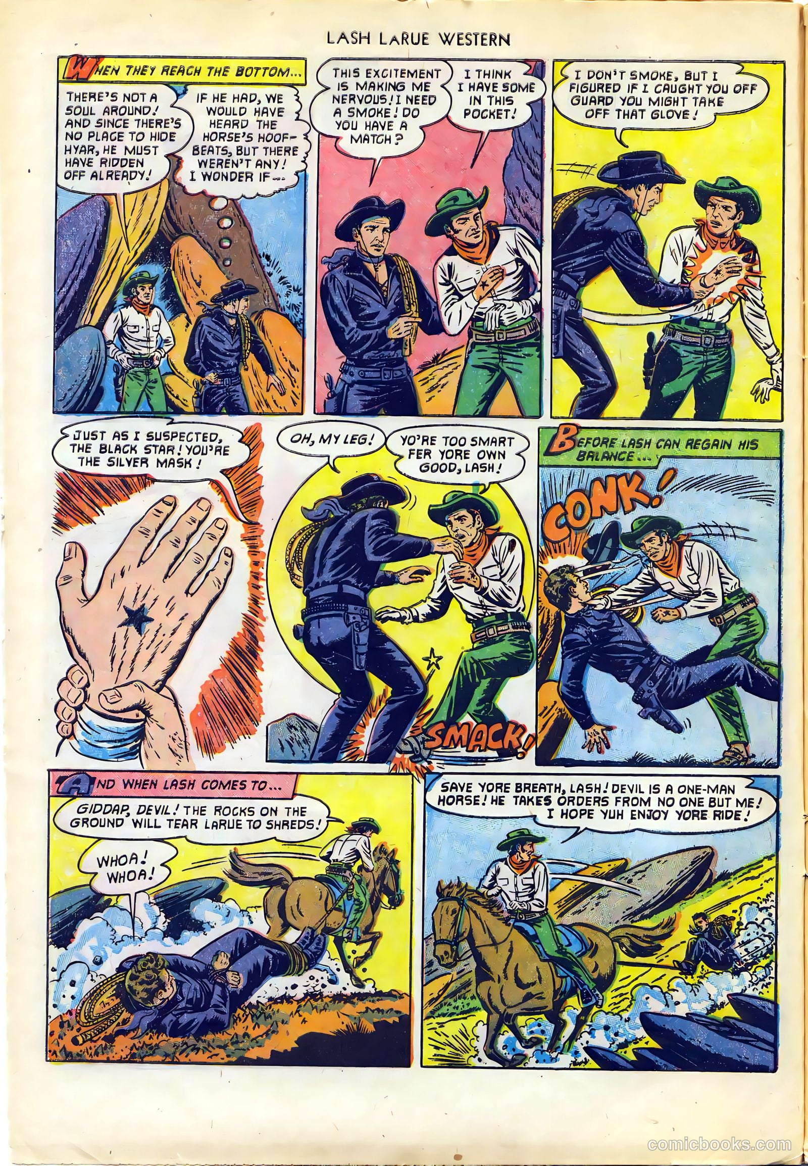 Lash LaRue Western #29 (1952) — page 8 of 36